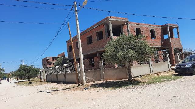 Hammam Sousse Hammam Sousse Vente Maisons Villa r plus 1 inacheve  el bhaier