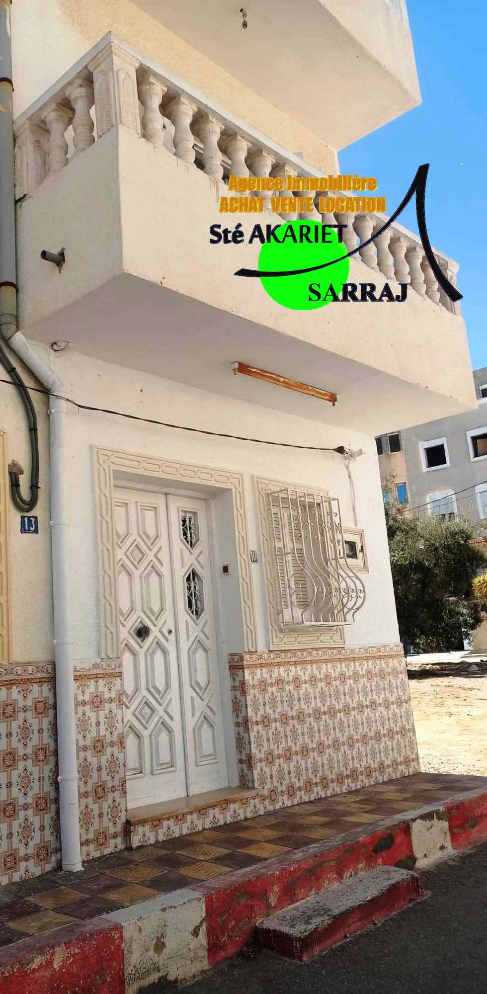 Hammam Sousse Hammam Sousse Vente Maisons Maison r1 avec studio  hammem sousse menchia