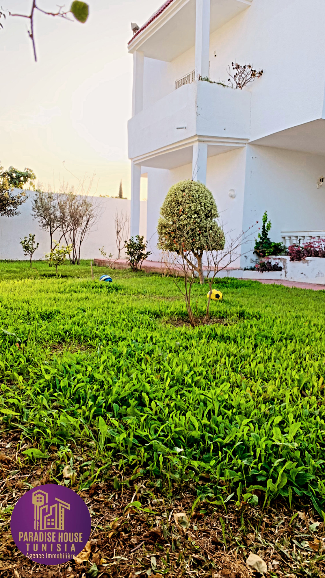 La Soukra Chotrana 1 Vente Maisons Villa 800m2 avec jardin et 2 app s 2