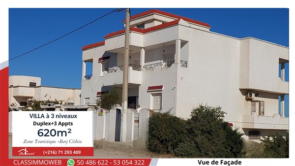 Hammam Chatt Borj Cedria Vente Duplex Duplex et 3 appart couvrant 620 m2 pour 650 md