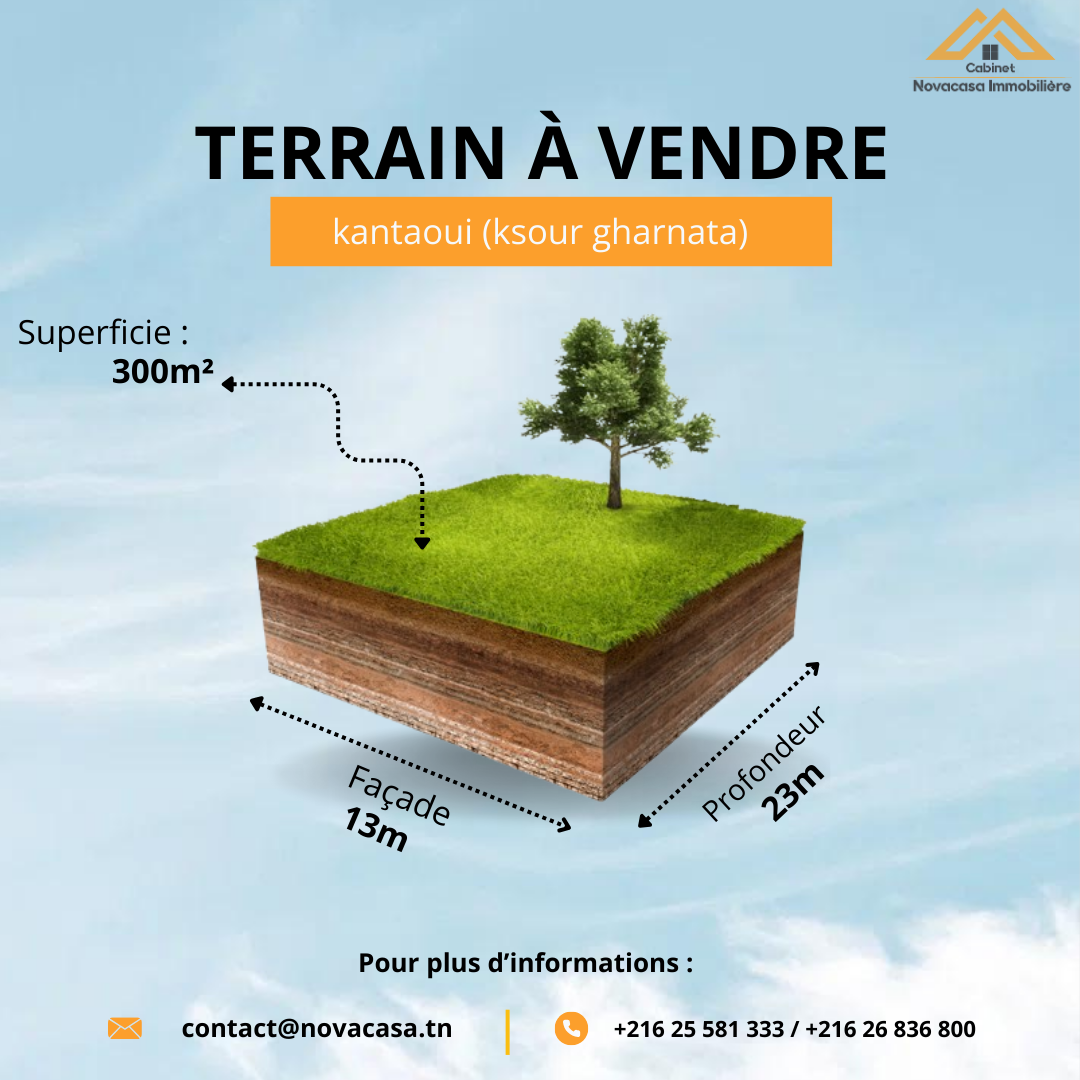 Hammam Sousse El Kantaoui Vente Autre Terrain 300m  kantaoui kousour gharnata