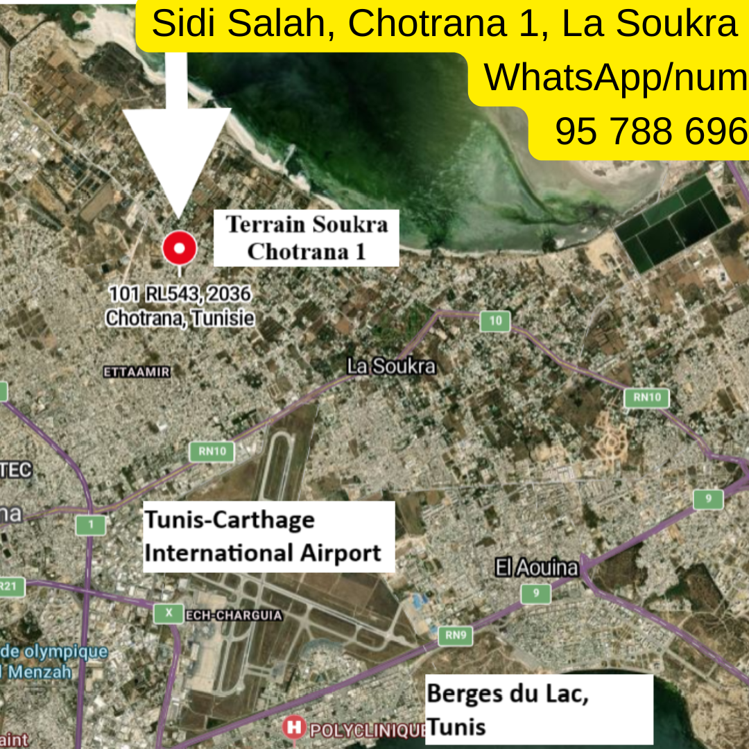 La Soukra Chotrana 1 Terrain Terrain nu 450m chotrana 1 la soukra