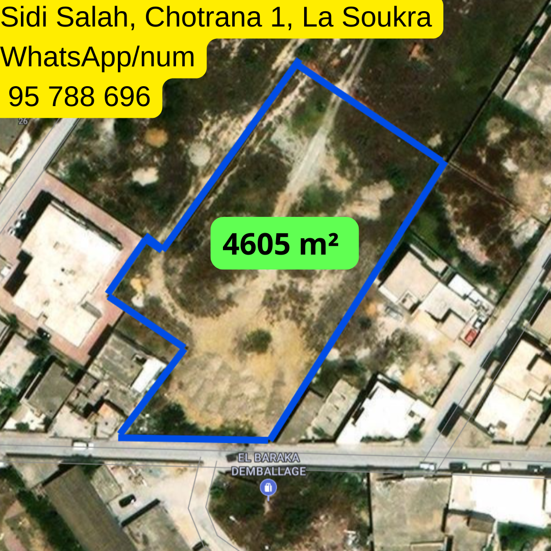 La Soukra Chotrana 1 Terrain Terrain nu 450m chotrana 1 la soukra