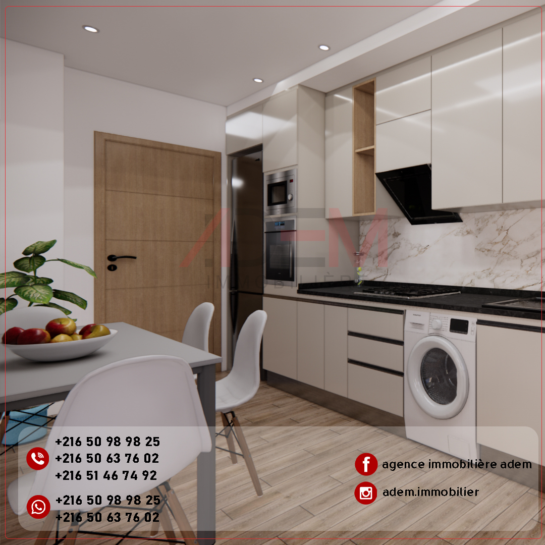 Sousse Jaouhara Sahloul Vente Appart. 3 pices Appartement directe promoteur