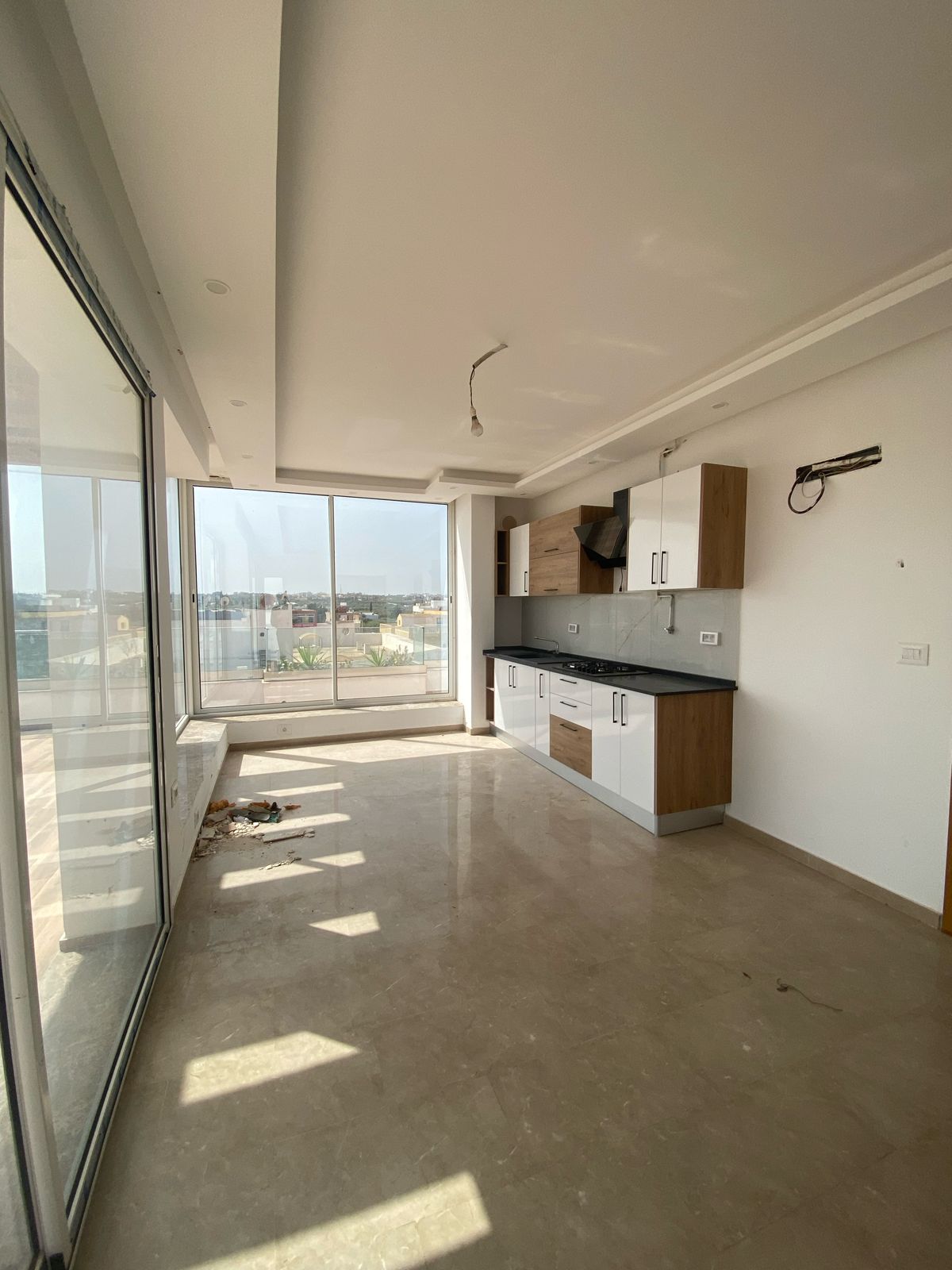 Akouda Chatt Meriem Vente Appart. 2 pices S1 avec terrasse et vue degagee a soviva