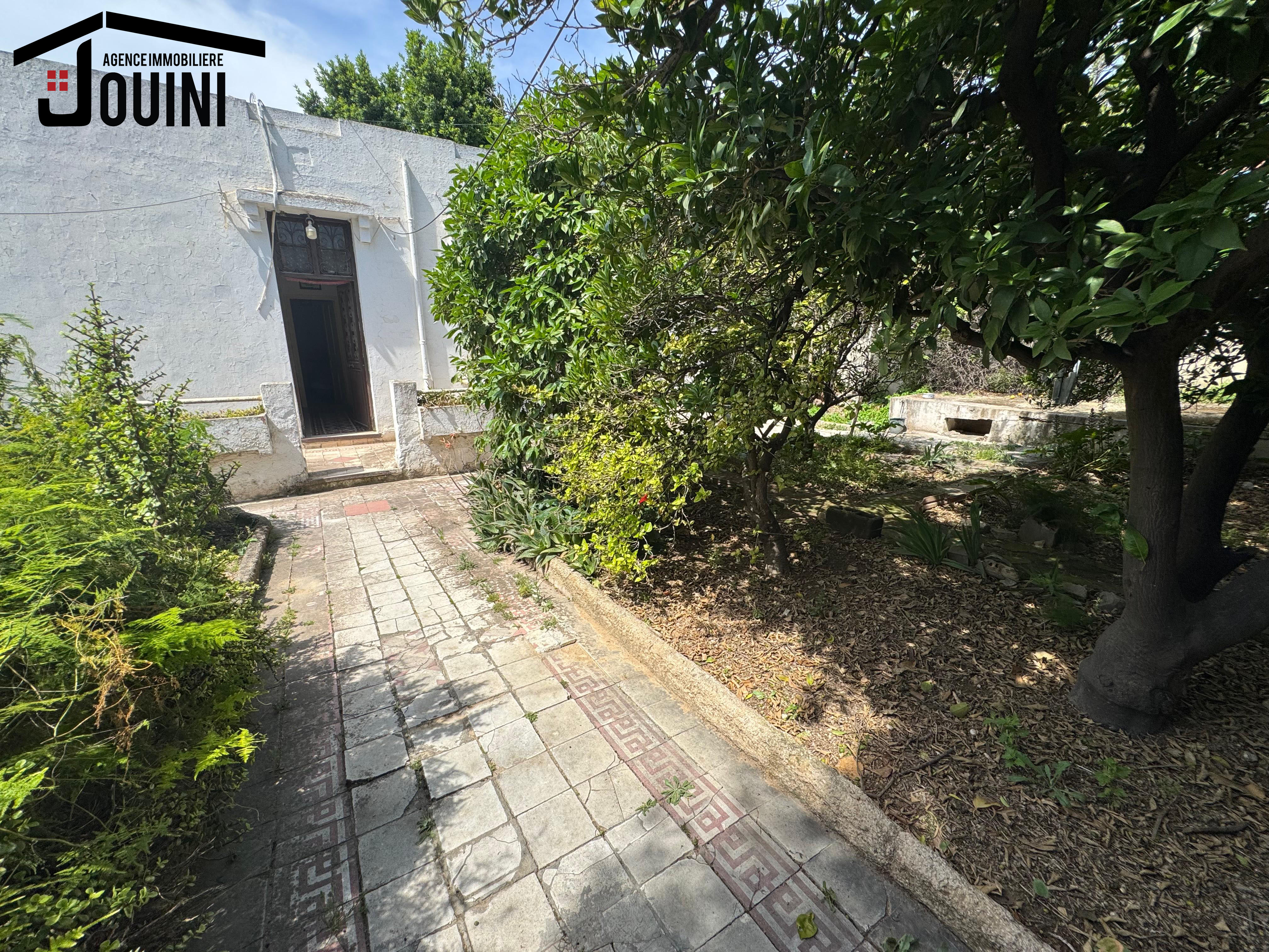 El Ouerdia Bellevue Vente Appart. 4 pices Maison 450 m2  bellevue tunis