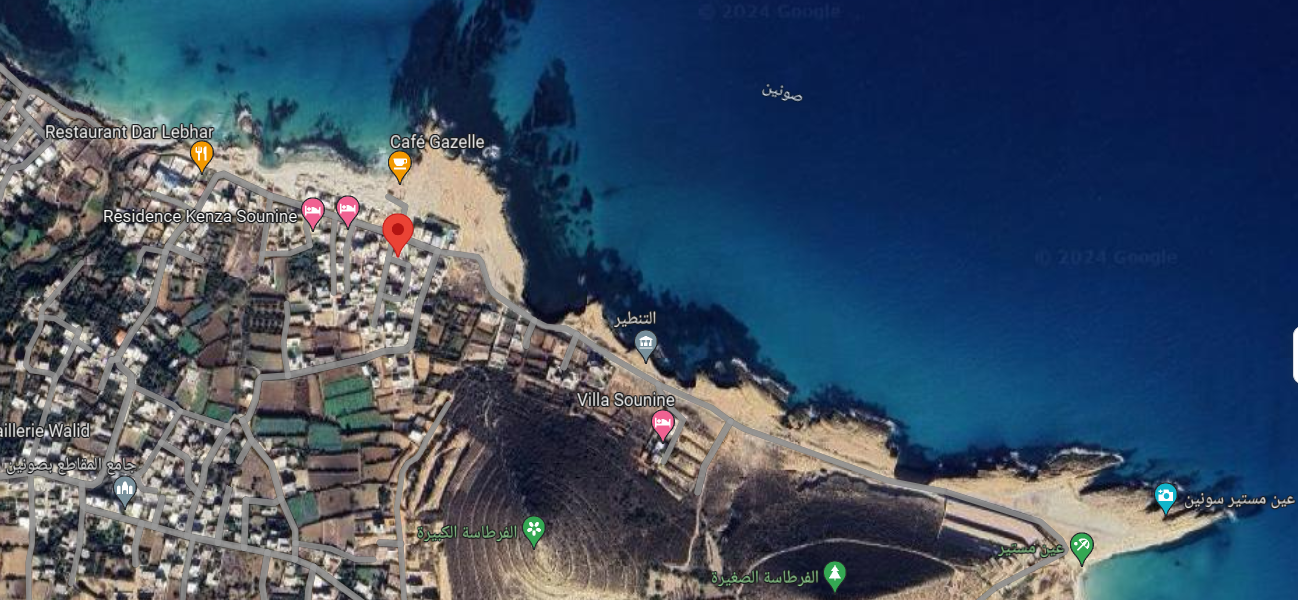 Ras Jebel Sounine Vente Maisons Maison sounine plage pied dans l'eau