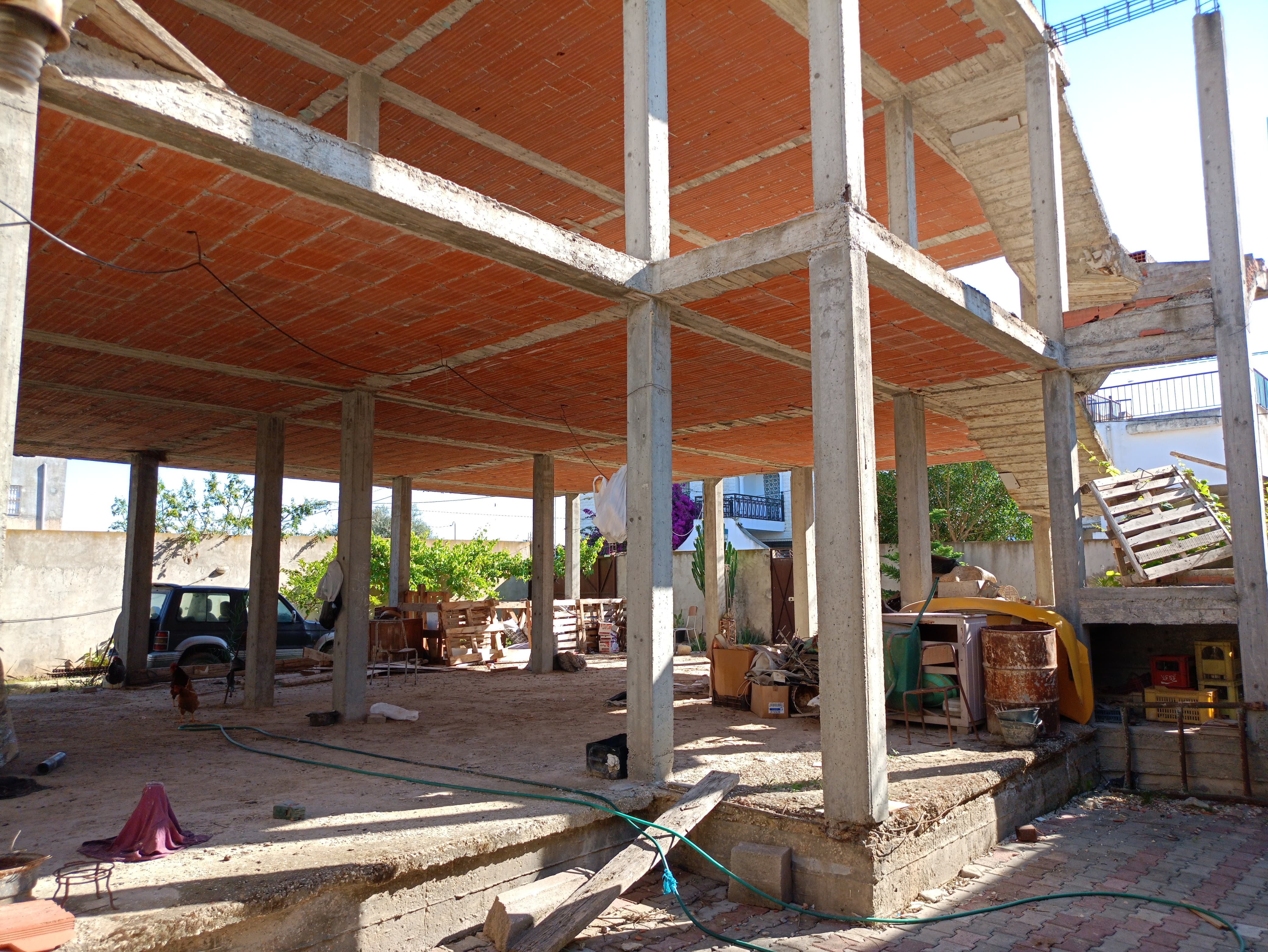 Raoued Borj Touil Vente Maisons Villa en construction  borj touil