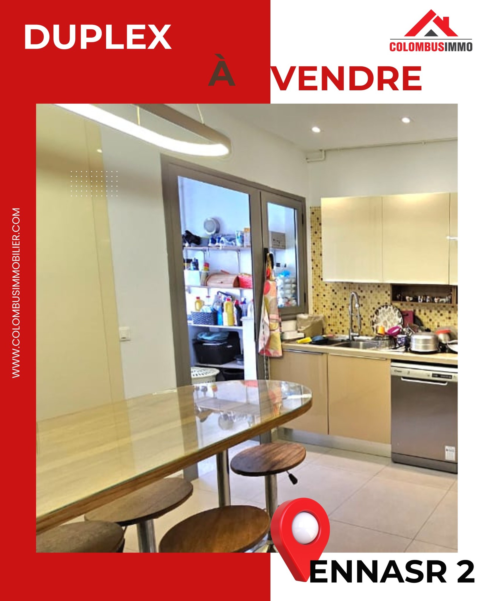 Ariana Ville Cite Ennasr 2 Vente Duplex Duplex  ennaser 2