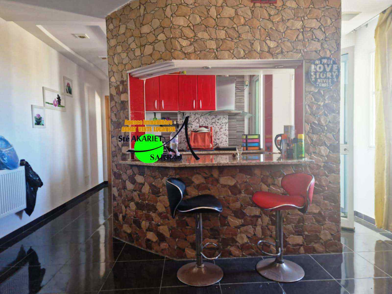 Hammam Sousse Hammam Sousse Vente Appart. 2 pices Coquette studio vue de mer  hammem sousse menchia