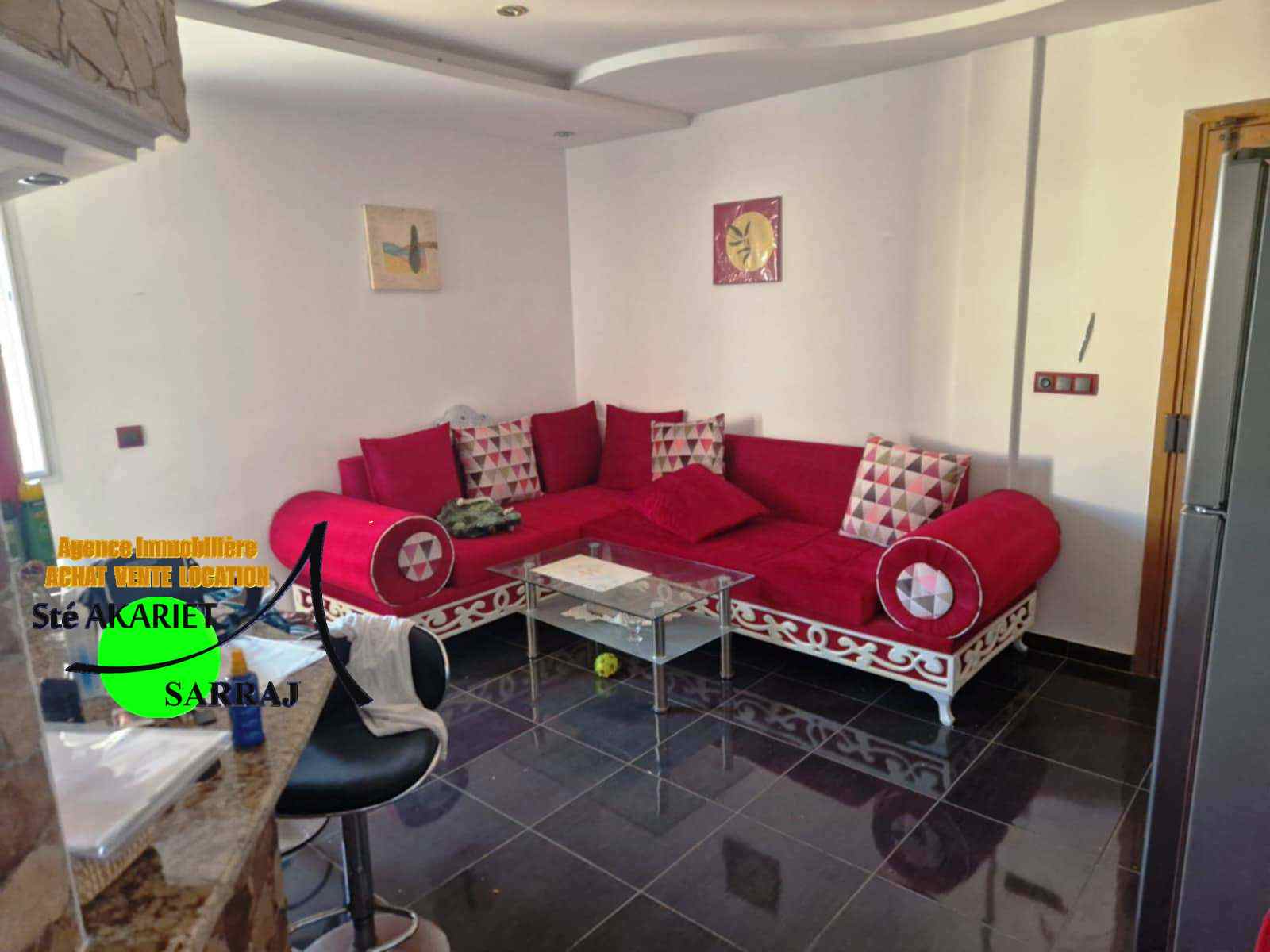 Hammam Sousse Hammam Sousse Vente Appart. 2 pices Coquette studio vue de mer  hammem sousse menchia