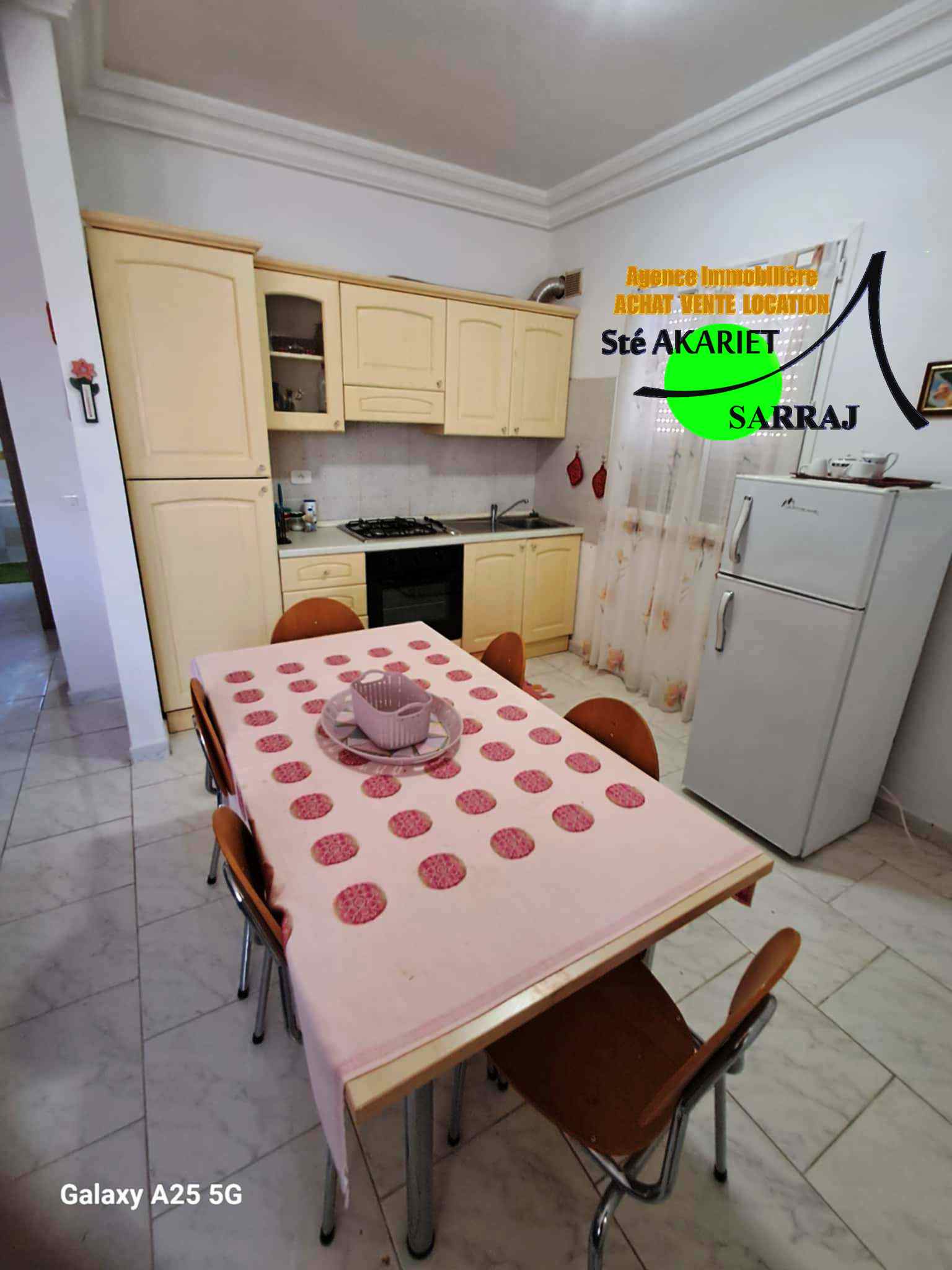 Akouda Chatt Meriem Vente Appart. 3 pices Appartement s2  400mtre de la plage chatt mariem