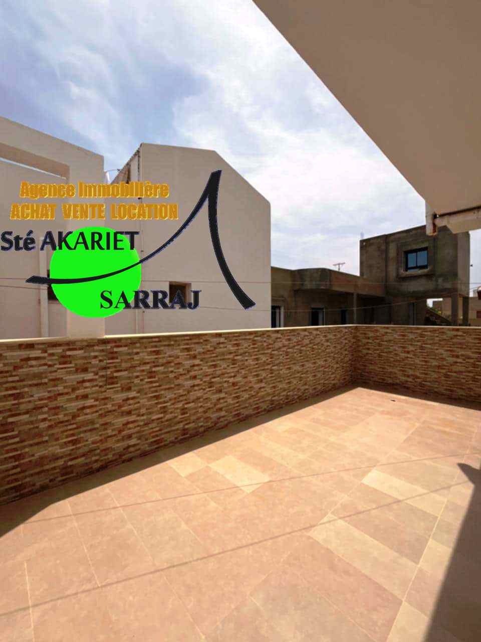 Akouda&nbsp;Chatt Meriem&nbsp;Vente&nbsp;Maisons&nbsp;1�r �tage de villa s4 � chatt mariem tantana