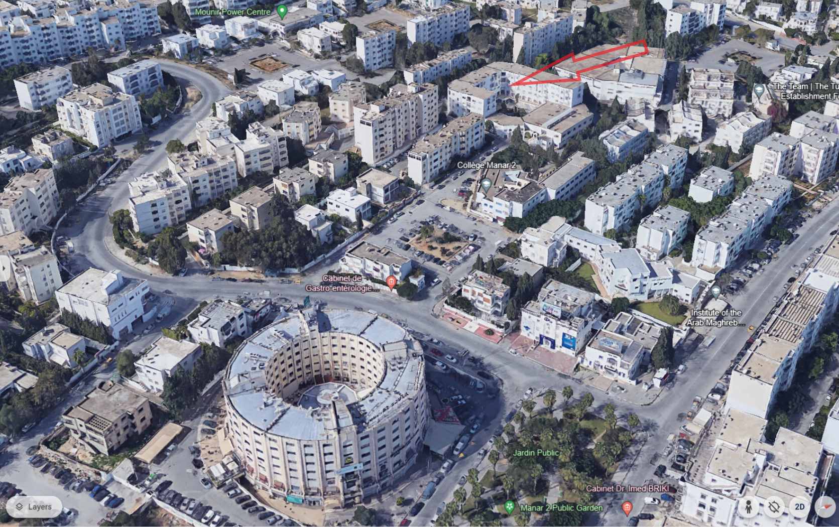 El Menzah El Manar 2 Vente Appart. 4 pices A el manar 2 proche de colisee saula
