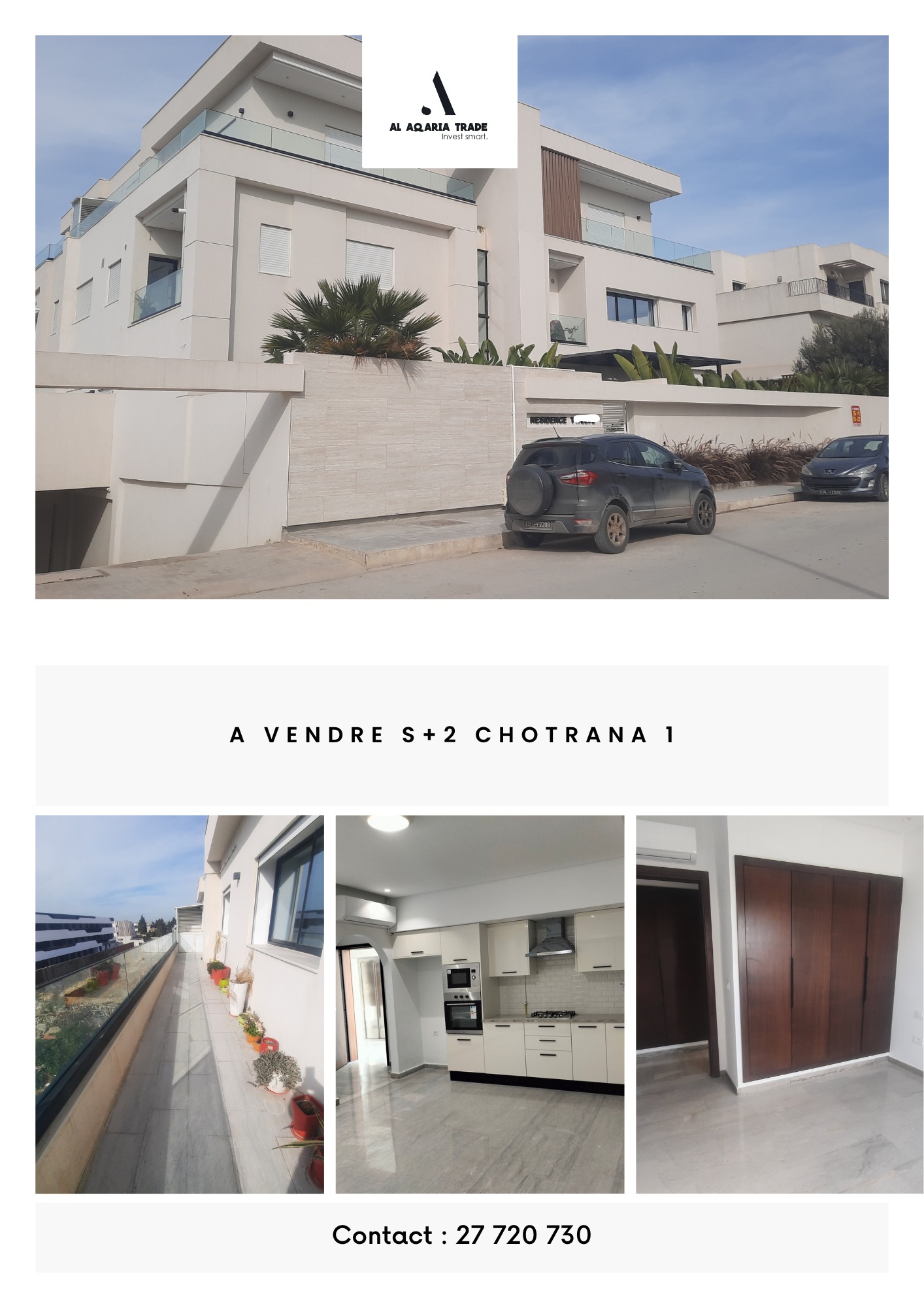 Vente Appart. 2 pices - Tunisie