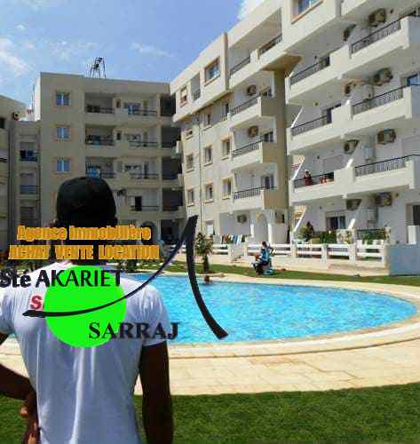 Akouda&nbsp;Chatt Meriem&nbsp;Vente&nbsp;Appart. 3 pi�ces&nbsp;Appartement s2 dans une r�sidance pieds dans l'eau