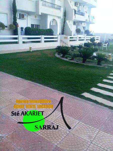 Akouda&nbsp;Chatt Meriem&nbsp;Vente&nbsp;Appart. 3 pi�ces&nbsp;Appartement s2 dans une r�sidance pieds dans l'eau