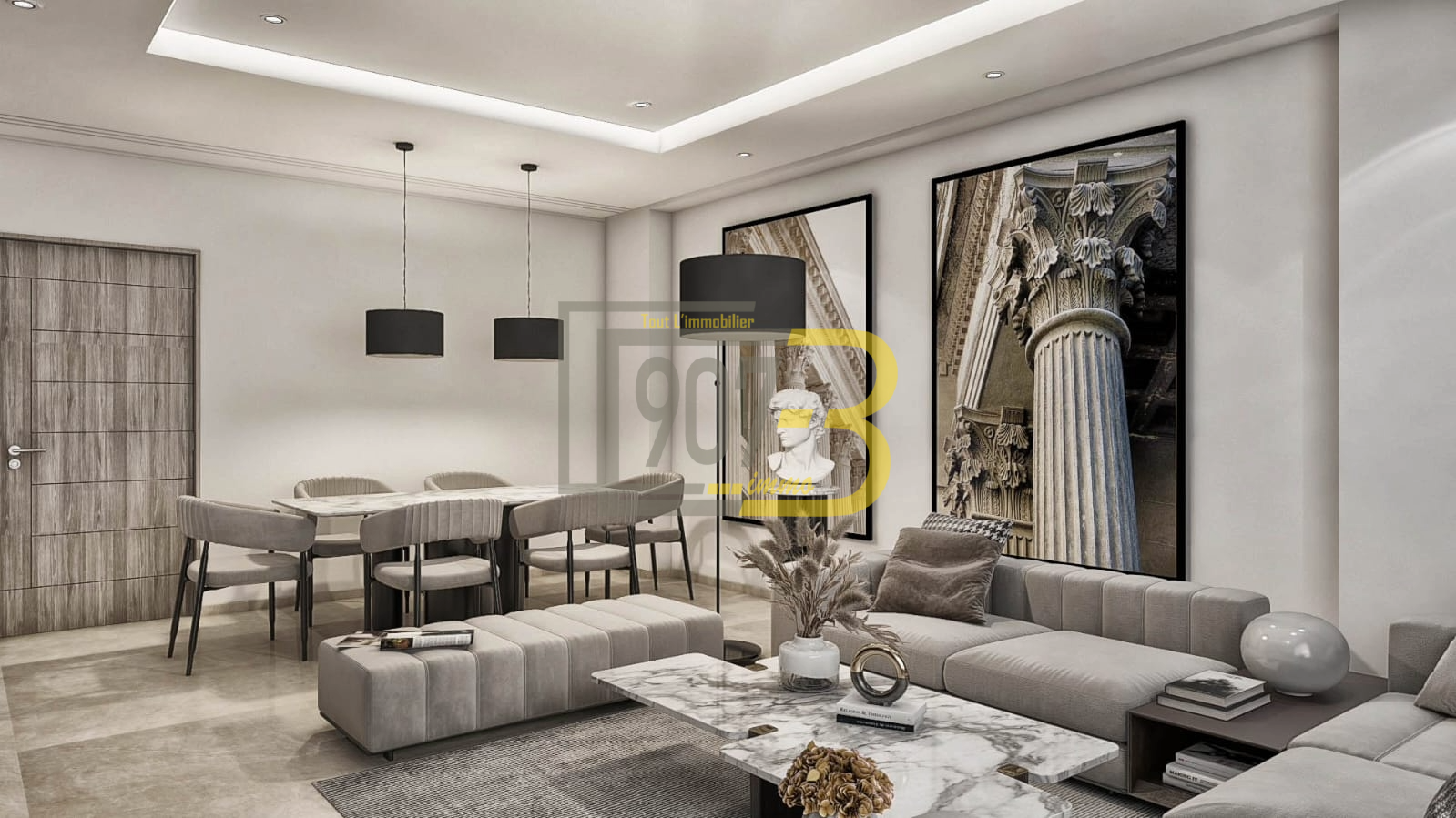 La Soukra La Soukra Vente Appart. 2 pices Un appartement s2 situ  nouvelle soukra