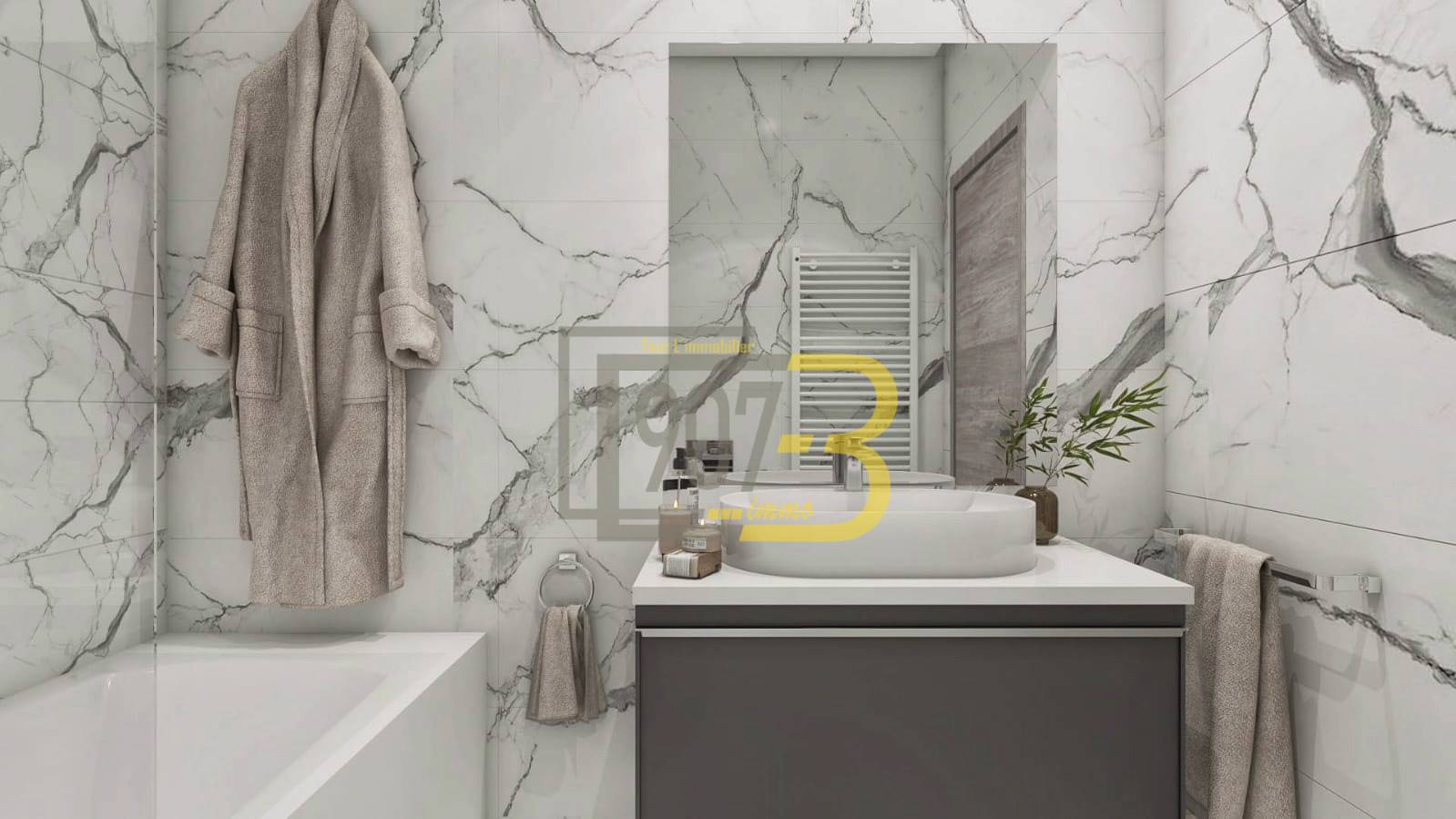 La Soukra La Soukra Vente Appart. 2 pices Un appartement s2 situ  nouvelle soukra