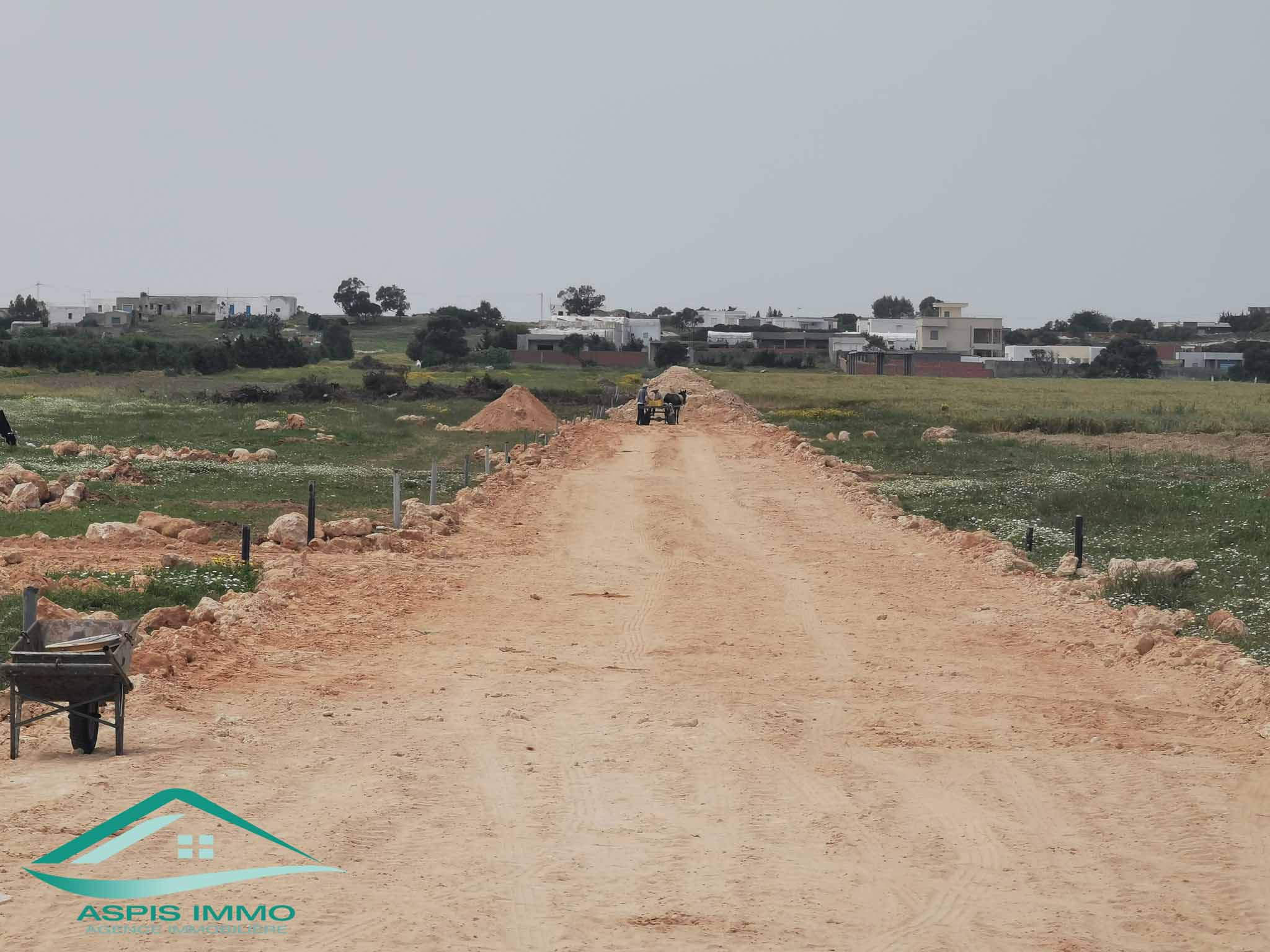 Kelibia Kerkouane Vente Surfaces Vt597 trois lots de terrain  plage kerkouene