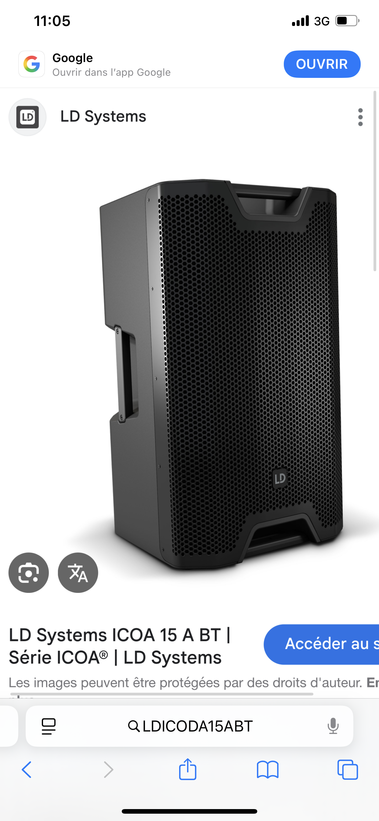 Sousse Jaouhara Sahloul Haut-parleur autoradio Autre Enceinte amplifie ld system ldicoda15abt