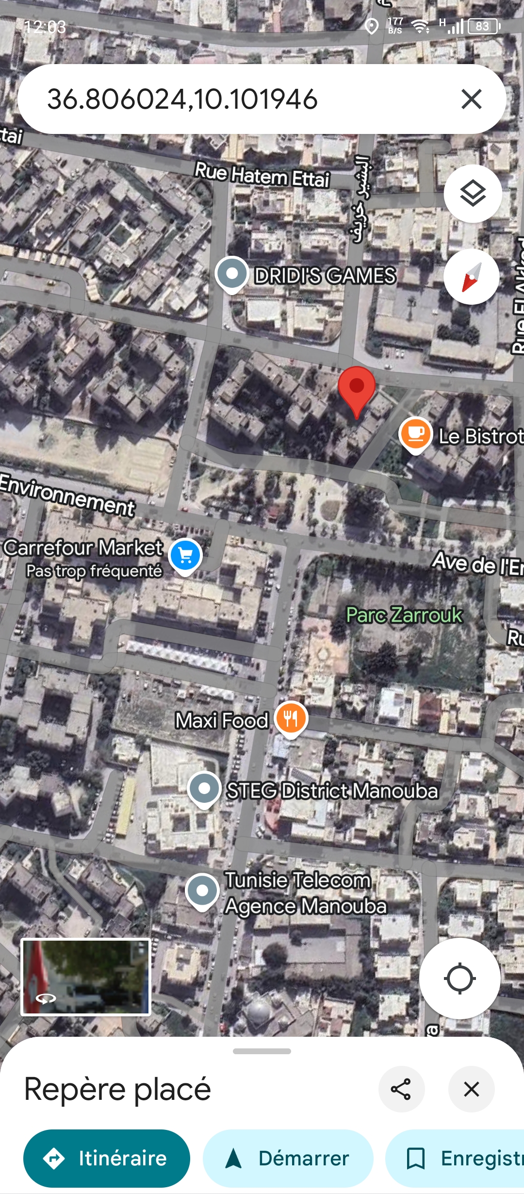 Vente Appart. 3 pices - Tunisie