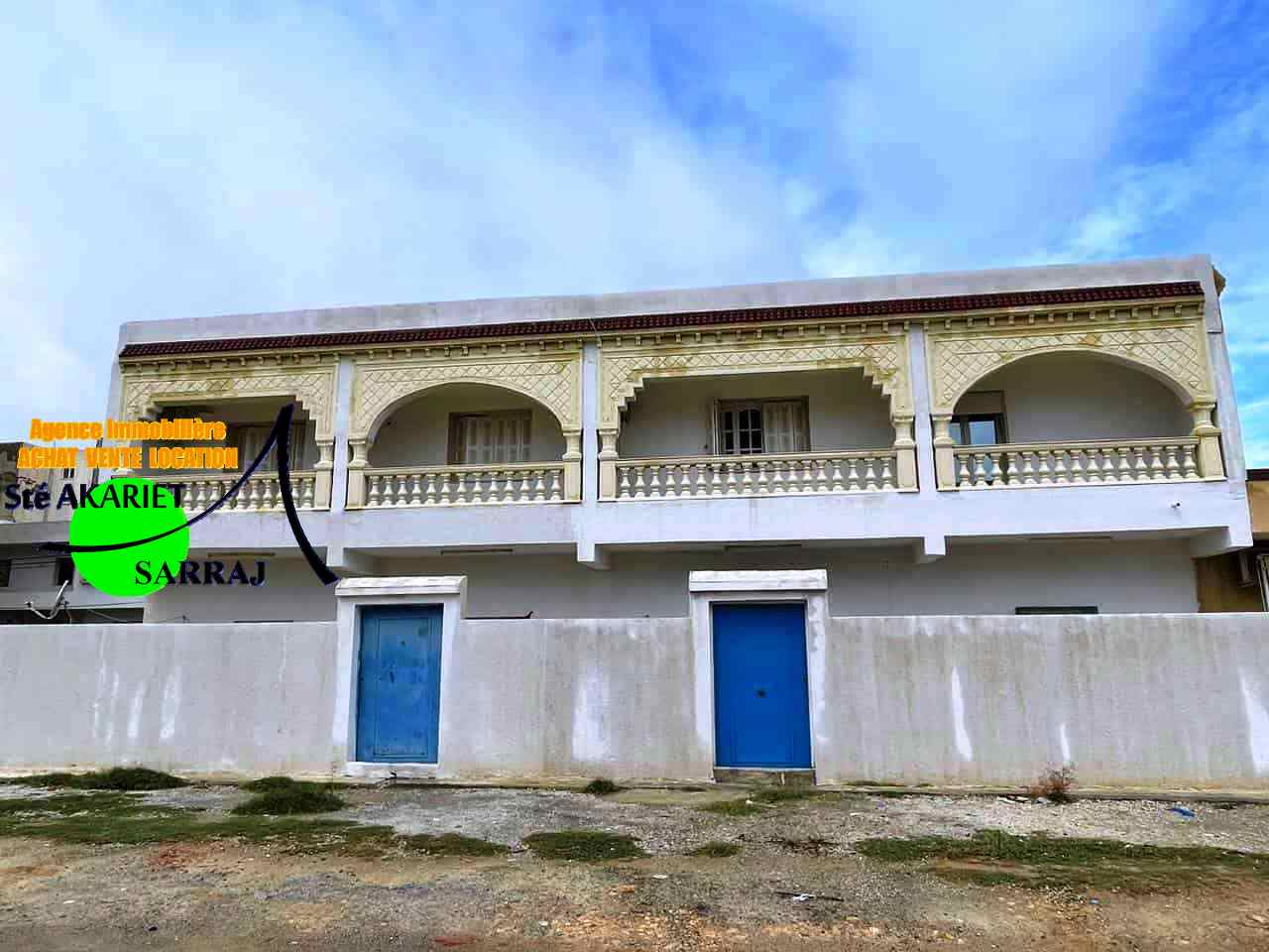 Akouda Chatt Meriem Vente Maisons Maison r1  400m de la plage tantana chatt mariem