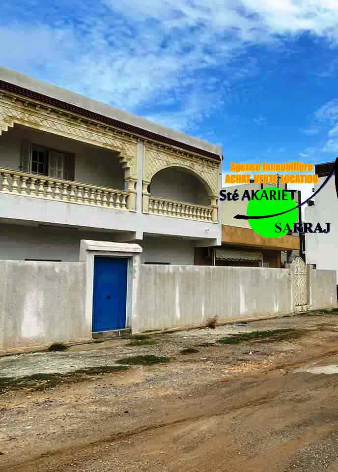 Akouda Chatt Meriem Vente Maisons Maison r1  400m de la plage tantana chatt mariem