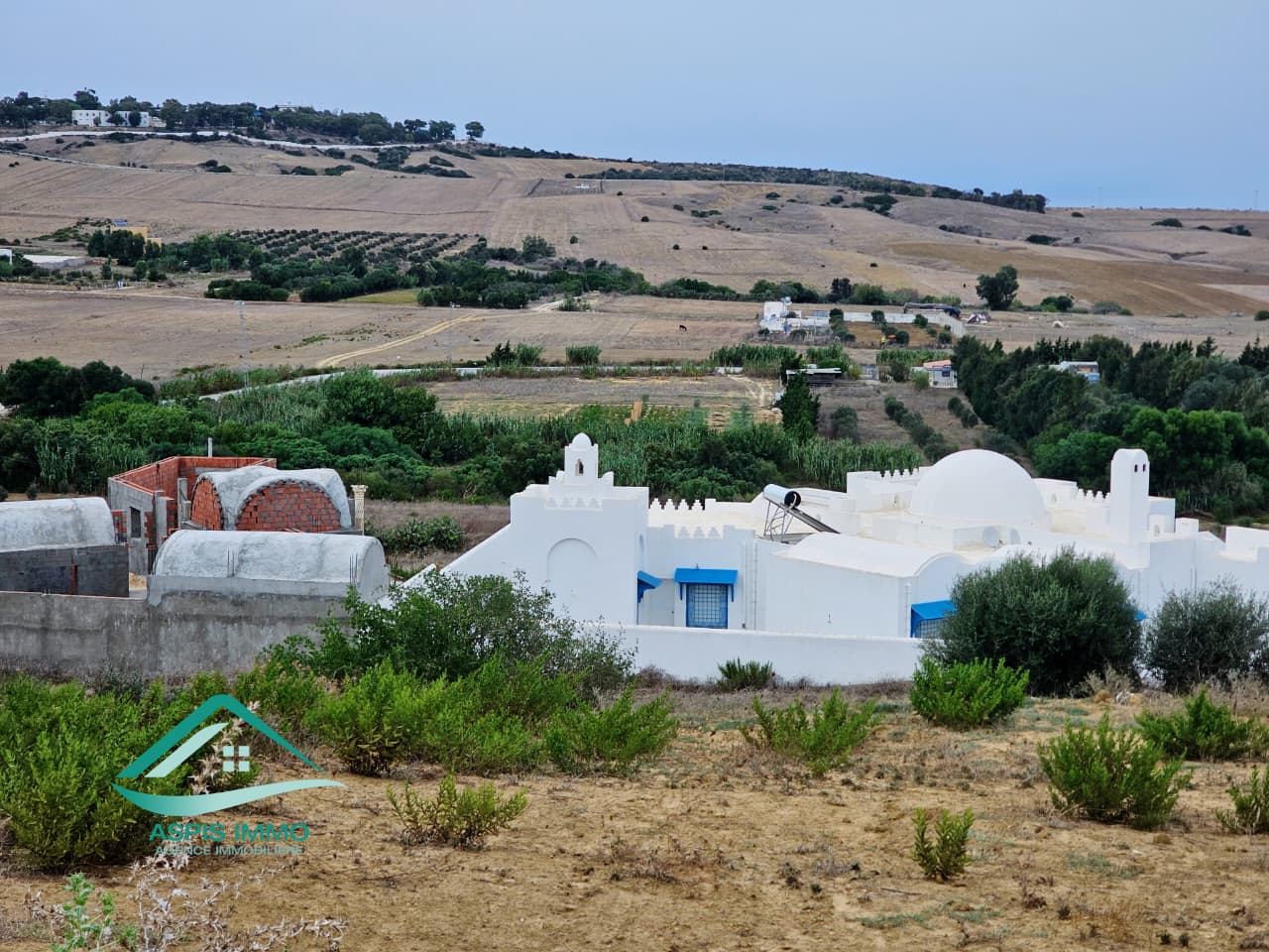 Hammam El Ghezaz Tamazrat Vente Surfaces Vt1002 terrain 1200 m2  tamezrat kelibia