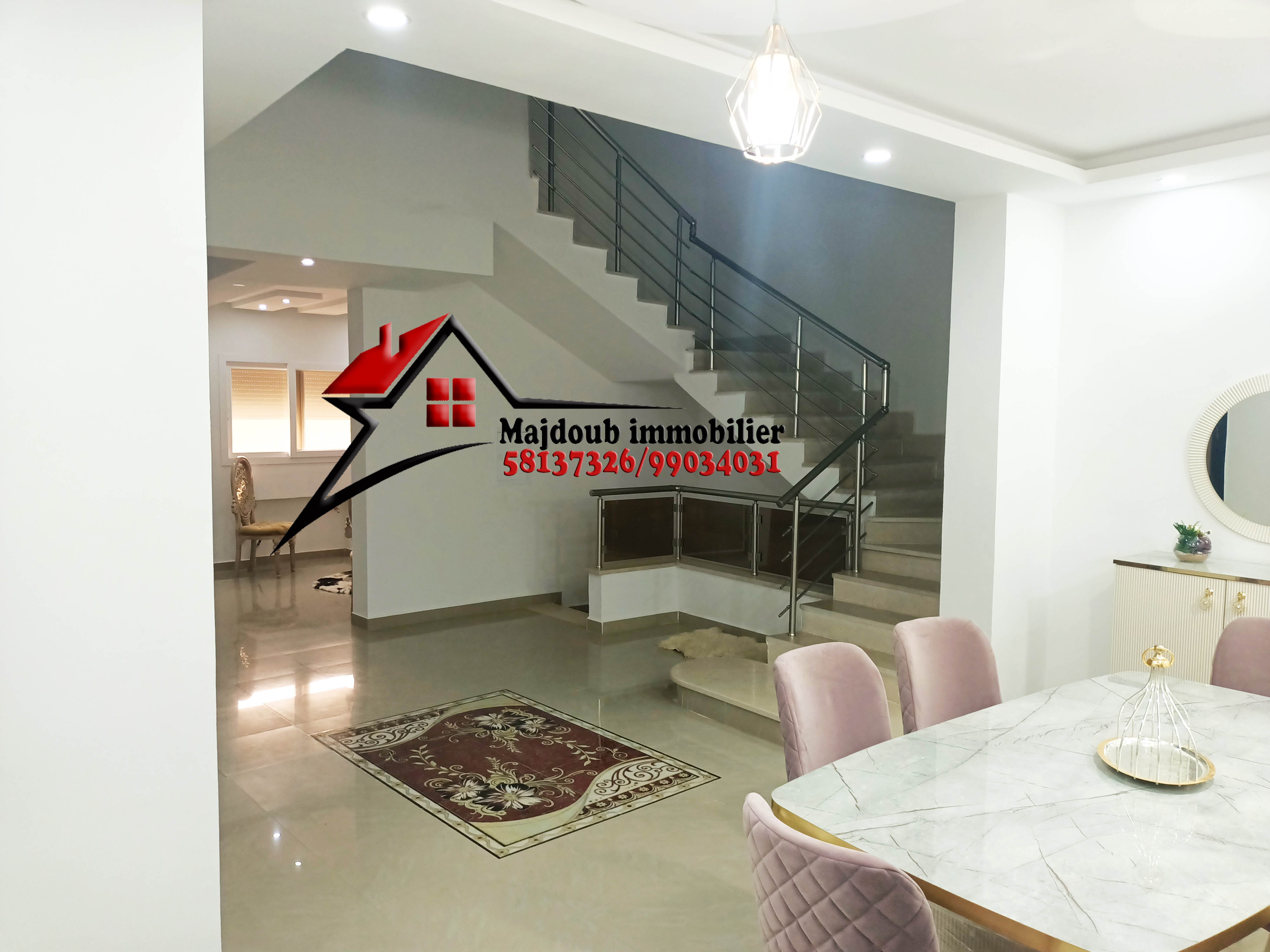 Sousse Riadh&nbsp;Zaouiet Sousse&nbsp;Vente&nbsp;Duplex&nbsp;Villa style americain