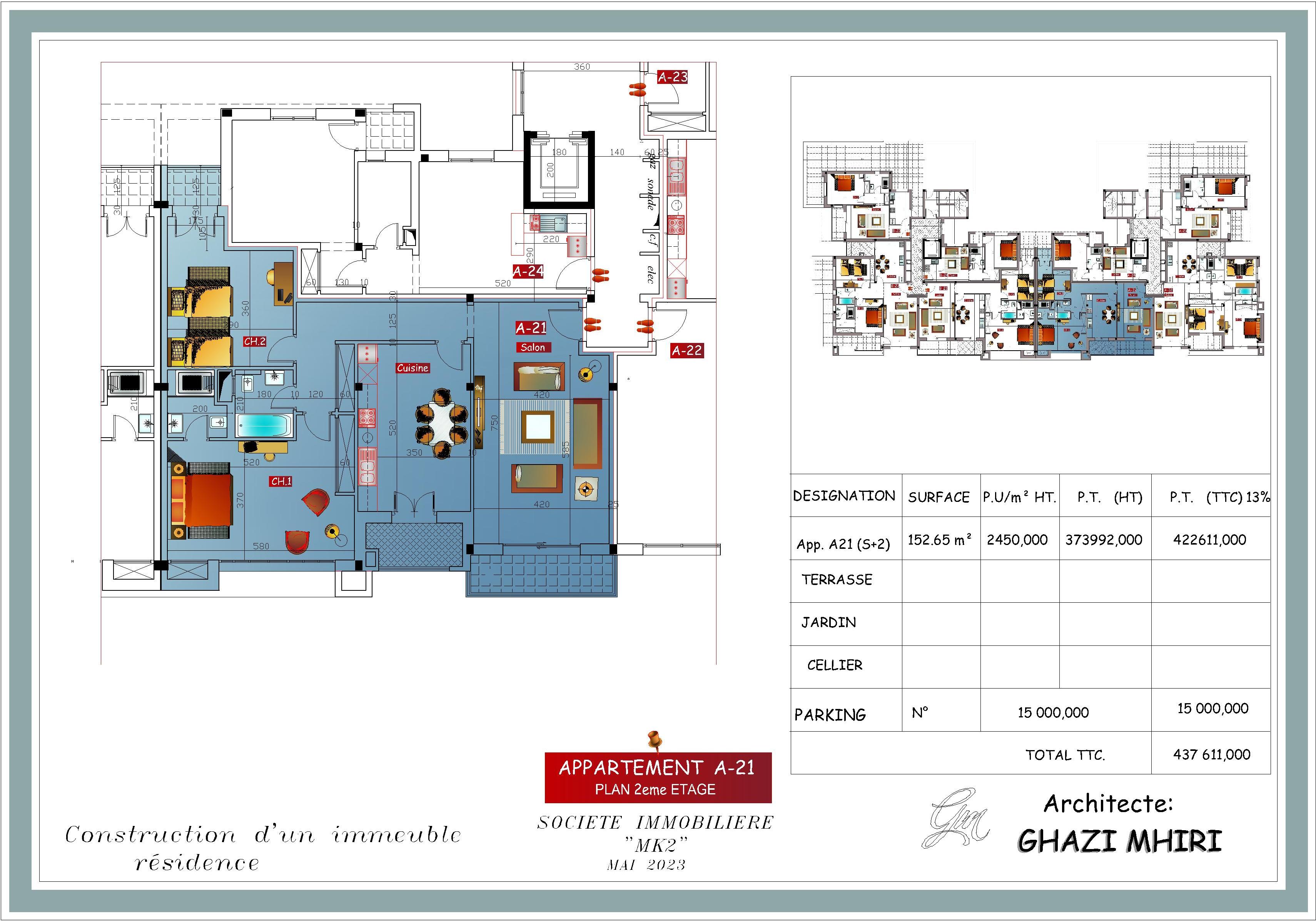 Vente&nbsp;Appart. 3 pi�ces - Tunisie