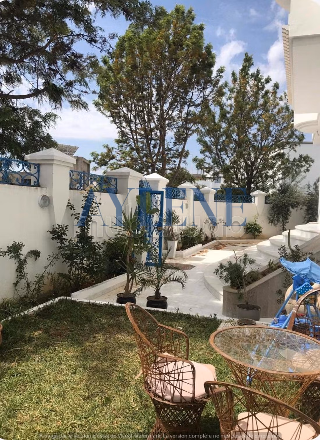 Ain Zaghouan&nbsp;Jardins de Carthage&nbsp;Location&nbsp;Maisons&nbsp;Villa s6 avec jardin