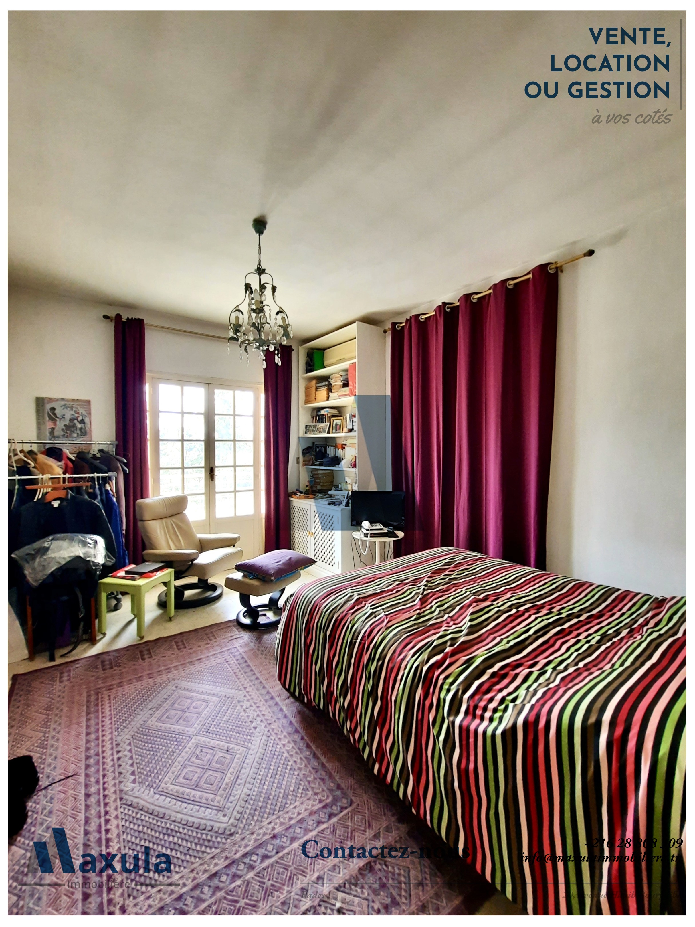 Rades&nbsp;Rades Mongil&nbsp;Vente&nbsp;Maisons&nbsp;Villa s5 dans la quietude de rades mongil