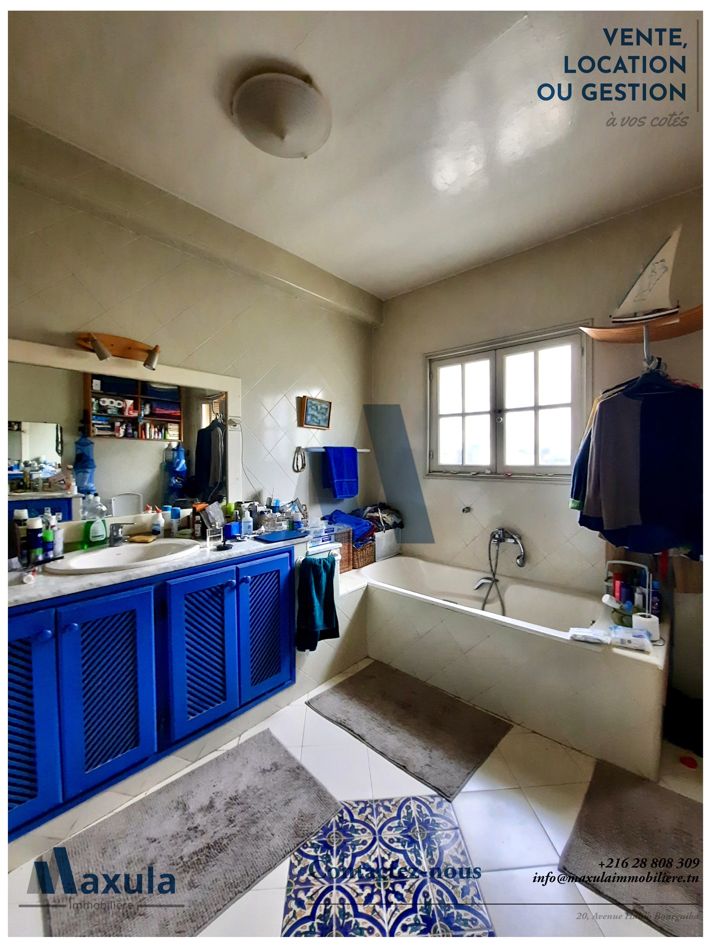 Rades&nbsp;Rades Mongil&nbsp;Vente&nbsp;Maisons&nbsp;Villa s5 dans la quietude de rades mongil