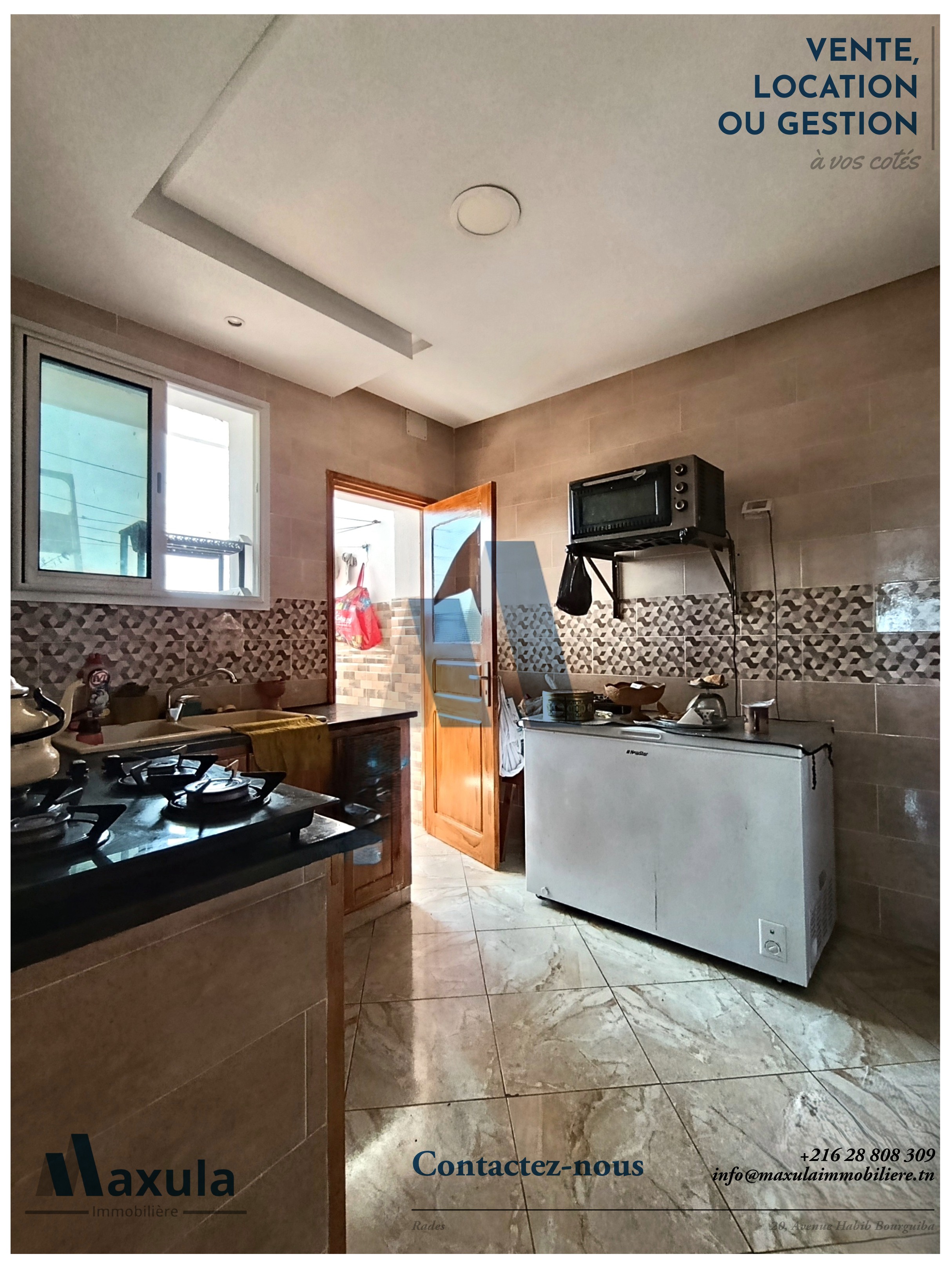 Rades&nbsp;Cite Sncft&nbsp;Vente&nbsp;Appart. 3 pi�ces&nbsp;Appartement s2 renove a rades snit