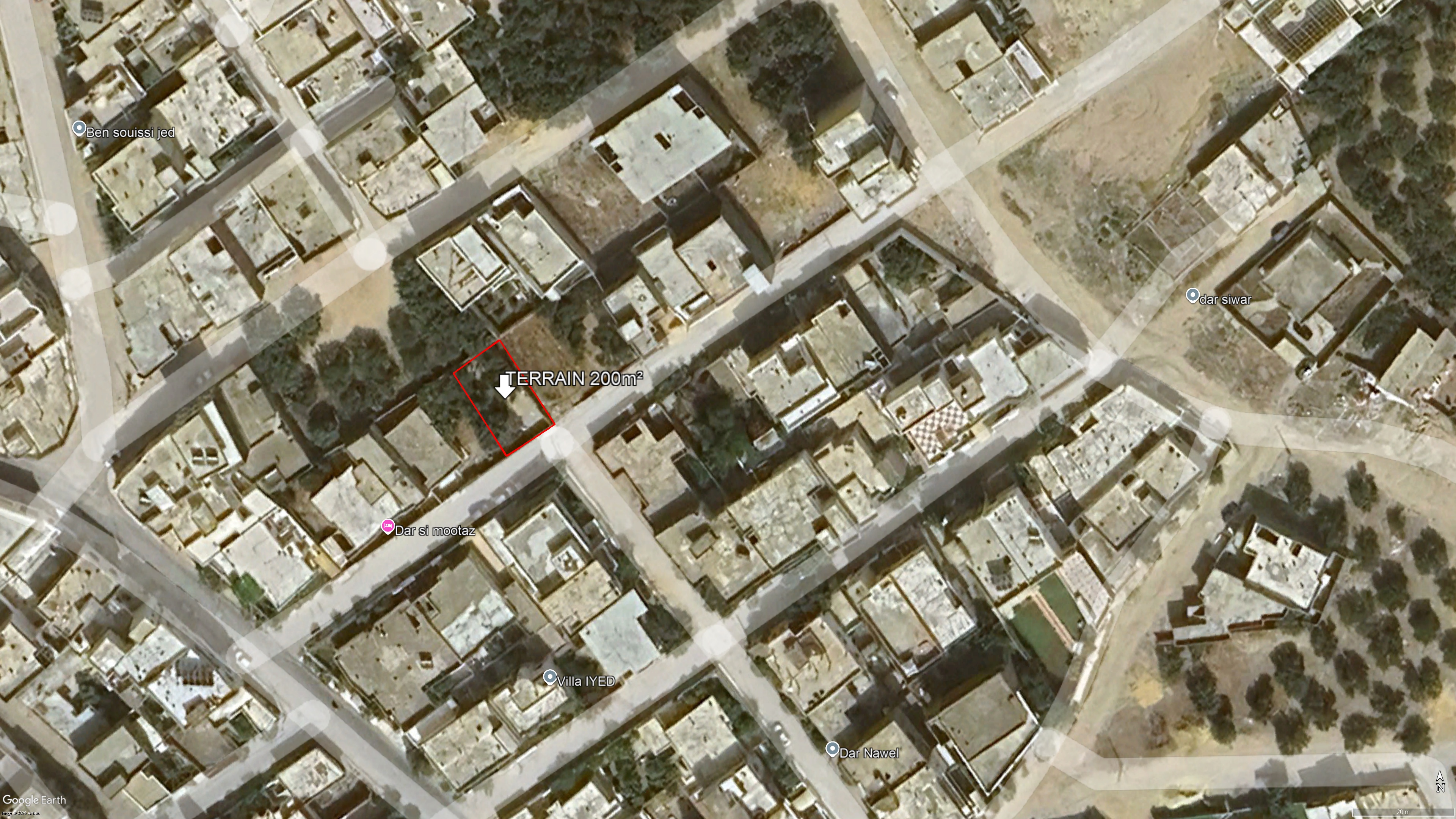 Kelibia&nbsp;Kelibia&nbsp;Terrain&nbsp;Terrain nu&nbsp;Terrain constructible de 200 m2 � kelibia nord