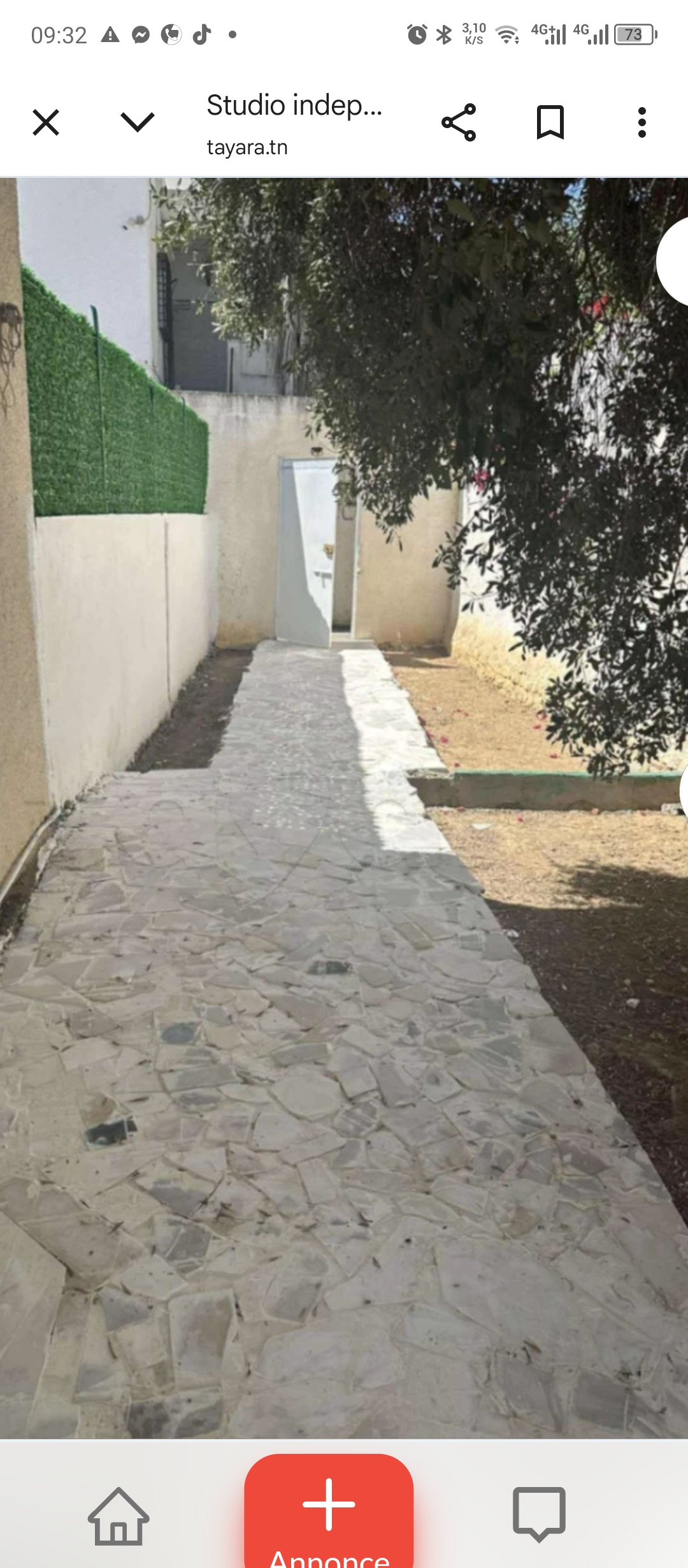 Ezzahra&nbsp;Ezzahra&nbsp;Location&nbsp;Appart. 1 pi�ce&nbsp;Studio ezzahra ville rdc