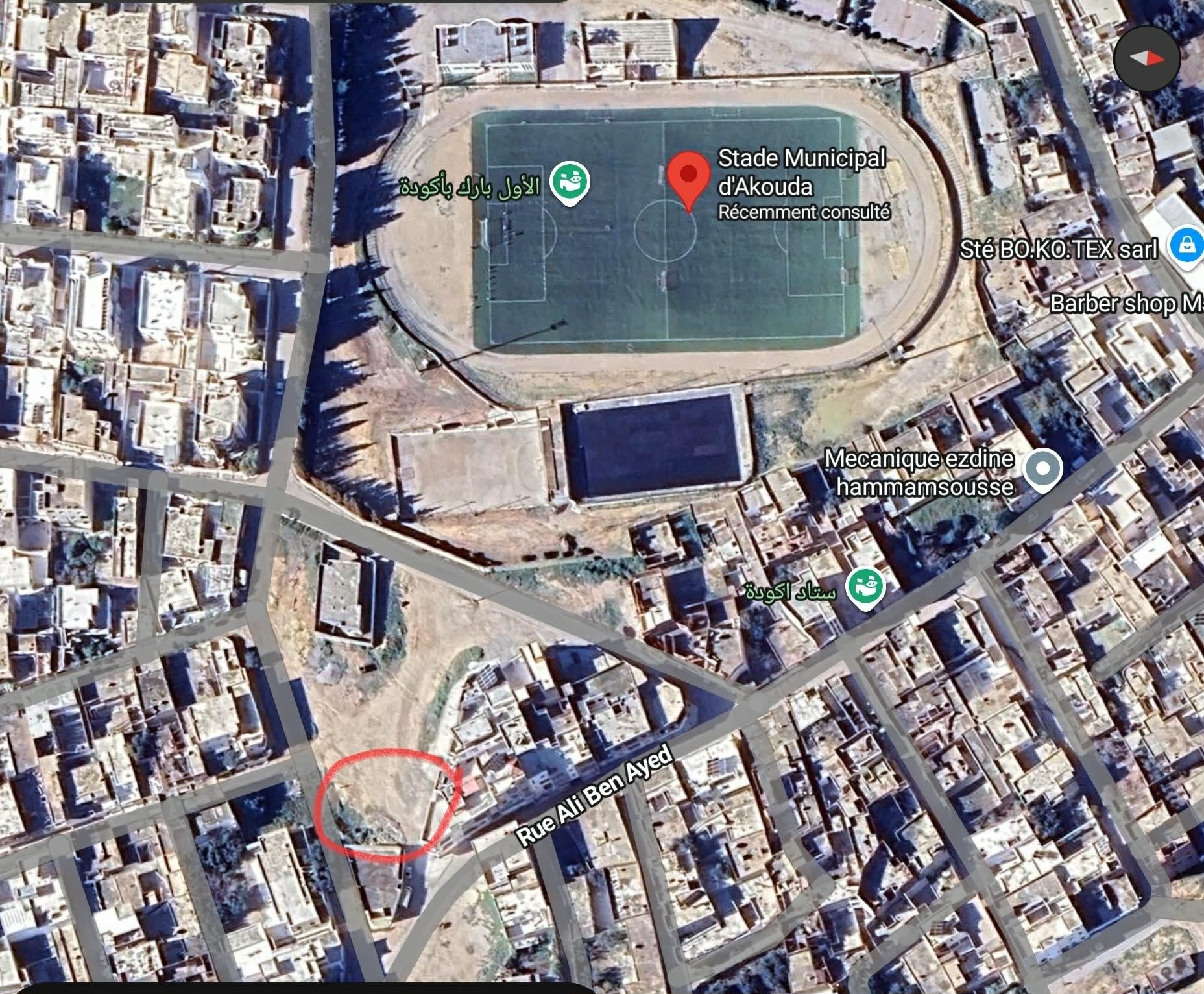 Akouda&nbsp;Akouda&nbsp;Terrain&nbsp;Terrain nu&nbsp;Terrain constructible en pleine ville