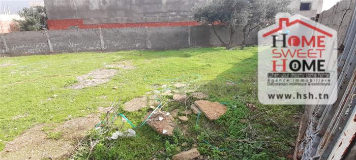 Ariana Ville&nbsp;El Menzah 5&nbsp;Vente&nbsp;Surfaces&nbsp;Terrain villa randa  � jardin d'el menzeh