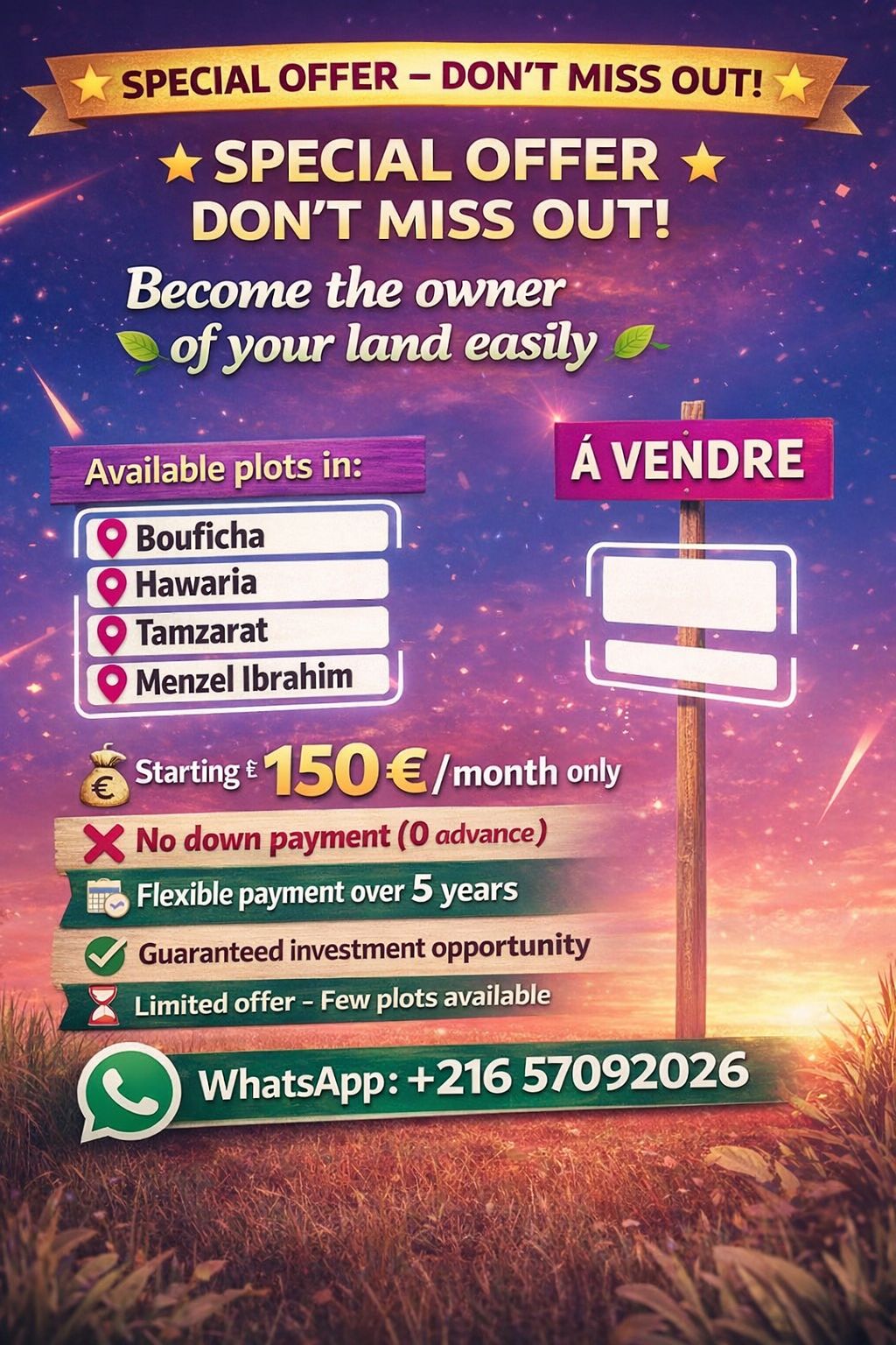 Vente&nbsp;Autre - Tunisie