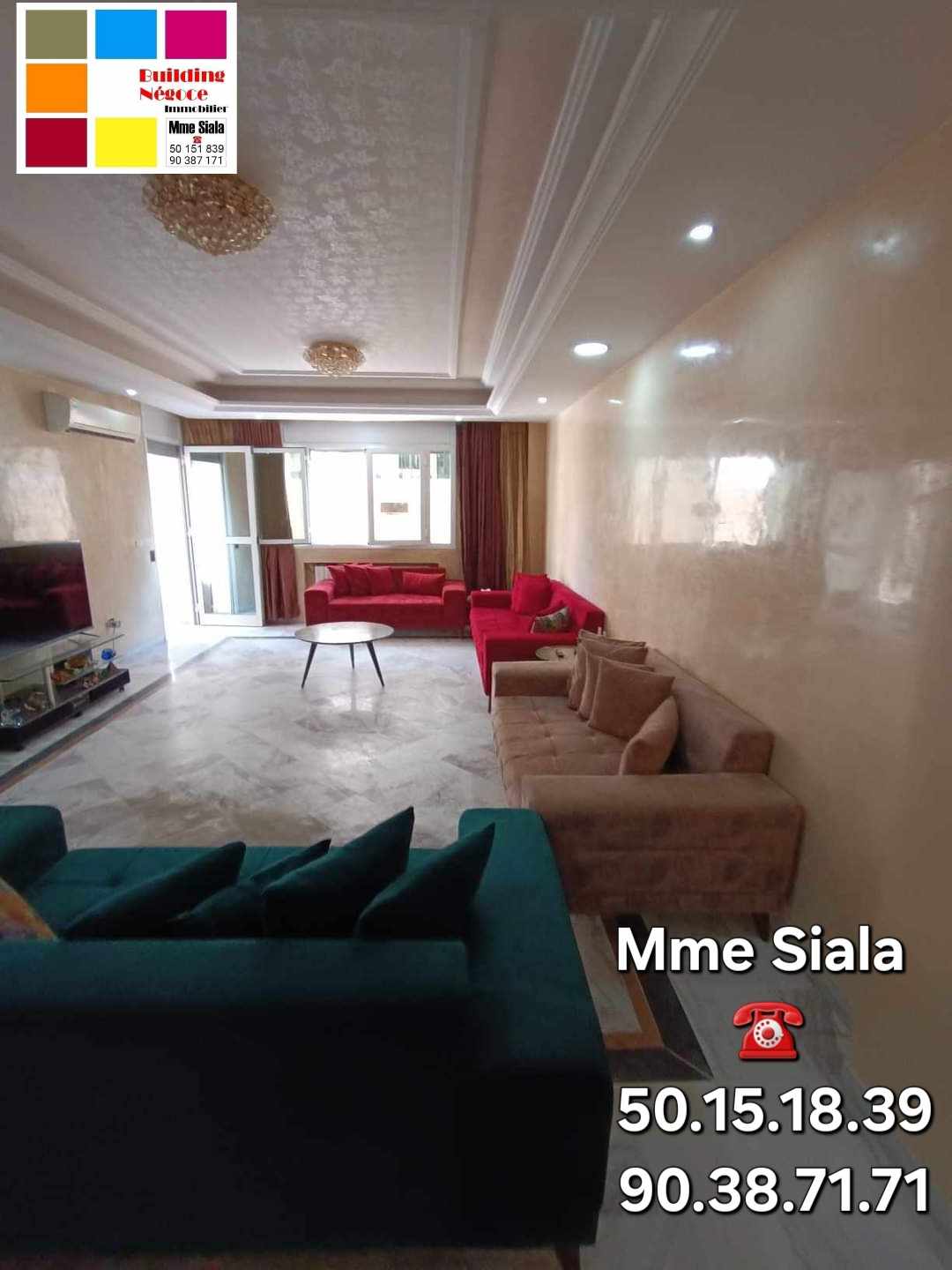 Ariana Ville&nbsp;El Menzah 7&nbsp;Location&nbsp;Appart. 5 pi�ces+&nbsp;Menzah 7 bis  spacieux appt s4 bien situ�