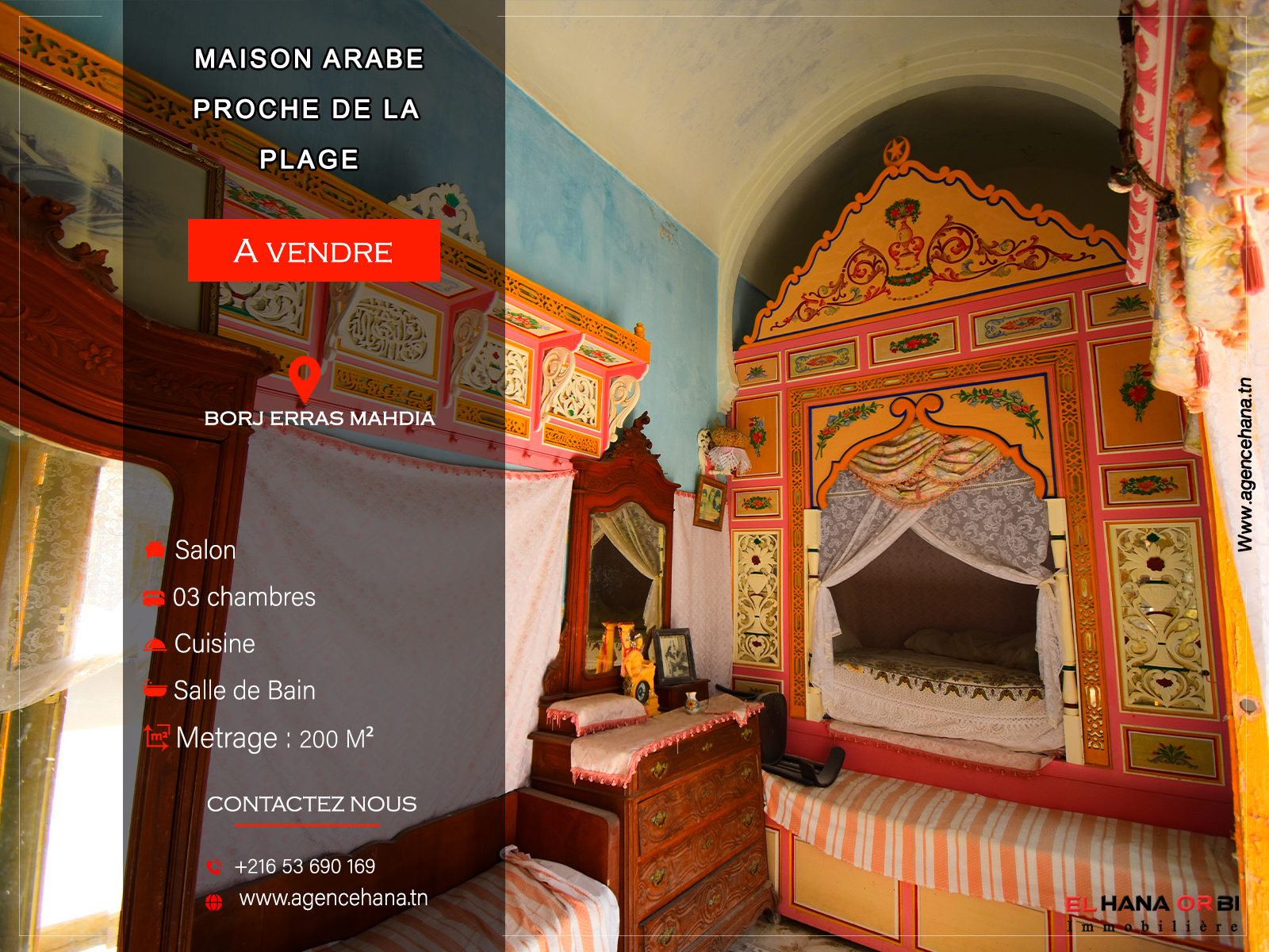 Mahdia&nbsp;Mahdia&nbsp;Vente&nbsp;Maisons&nbsp;Maison arabe � borj erras mahdia