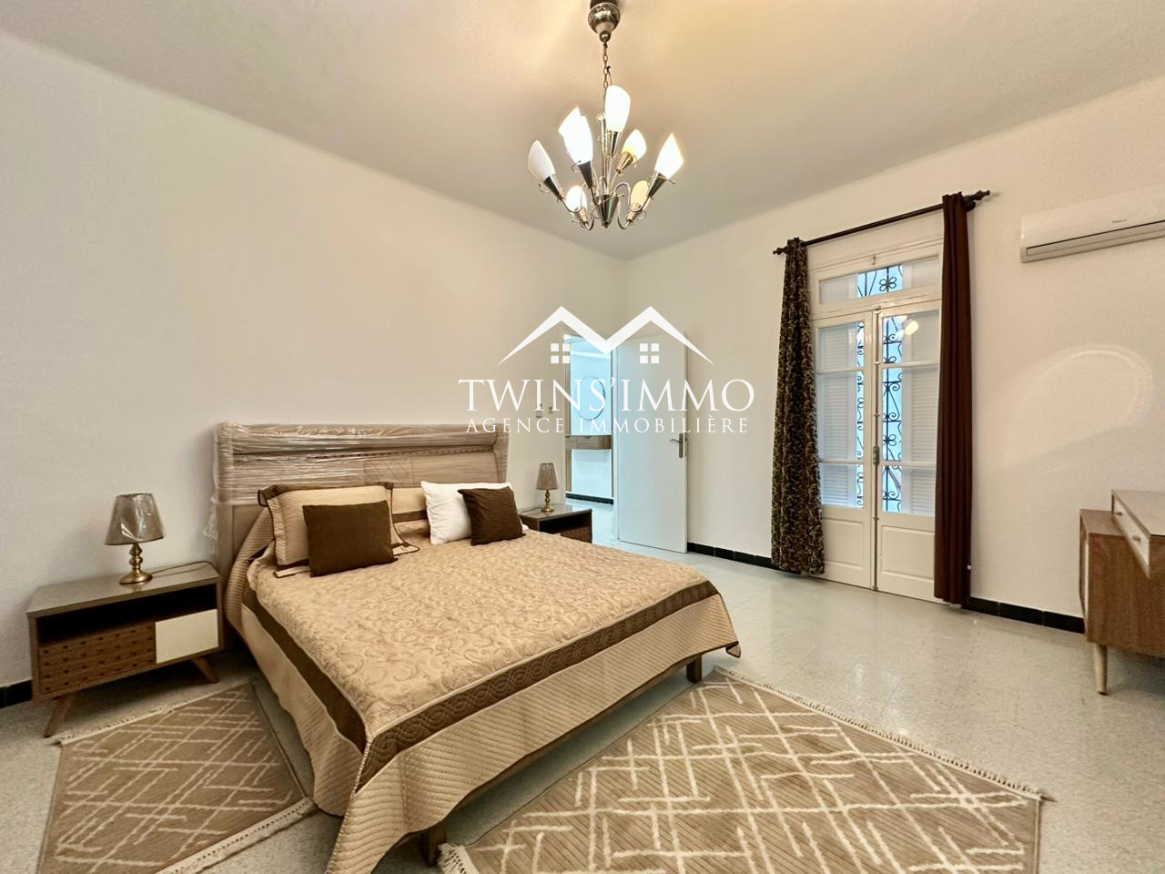 La Marsa&nbsp;Marsa Ennassim&nbsp;Location&nbsp;Appart. 3 pi�ces&nbsp;Rez de chauss�e de villa meubl� � marsa corniche