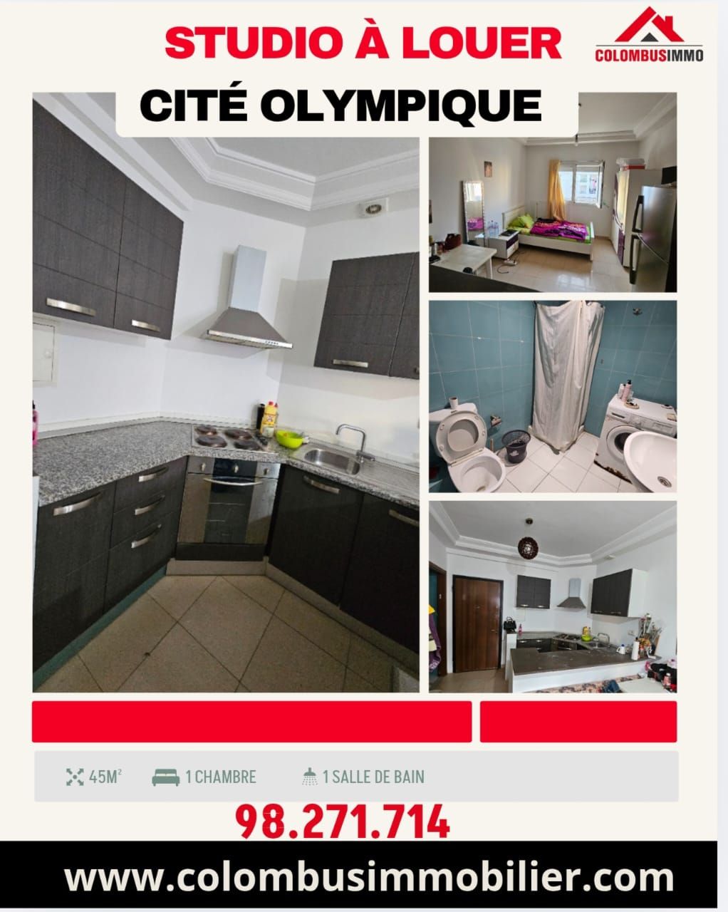 Vente Appart. 1 pièce - Tunisie