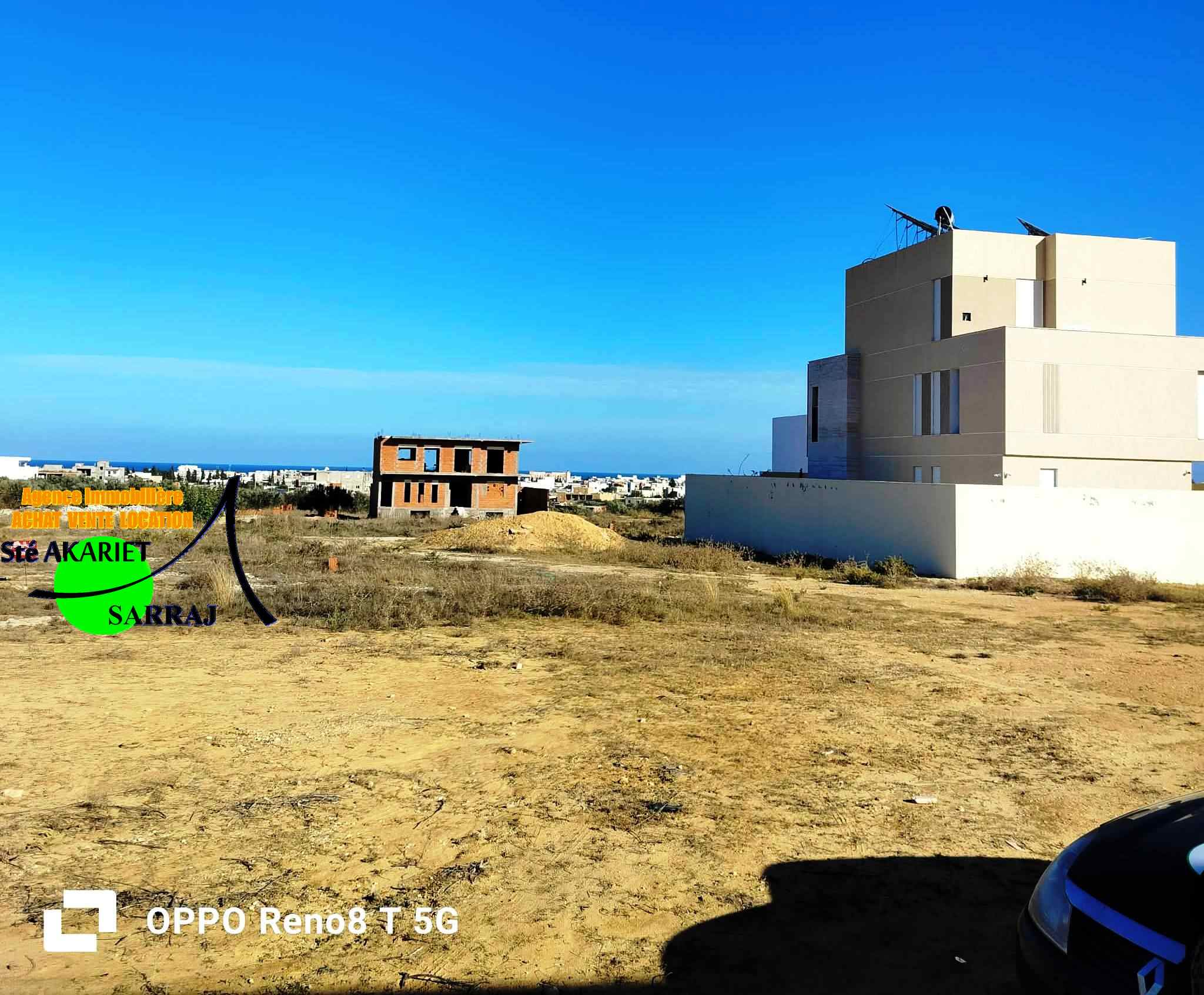 Akouda&nbsp;Chatt Meriem&nbsp;Terrain&nbsp;Terrain nu&nbsp;Terrains 341m et 349m et 371m � koussour gharnata