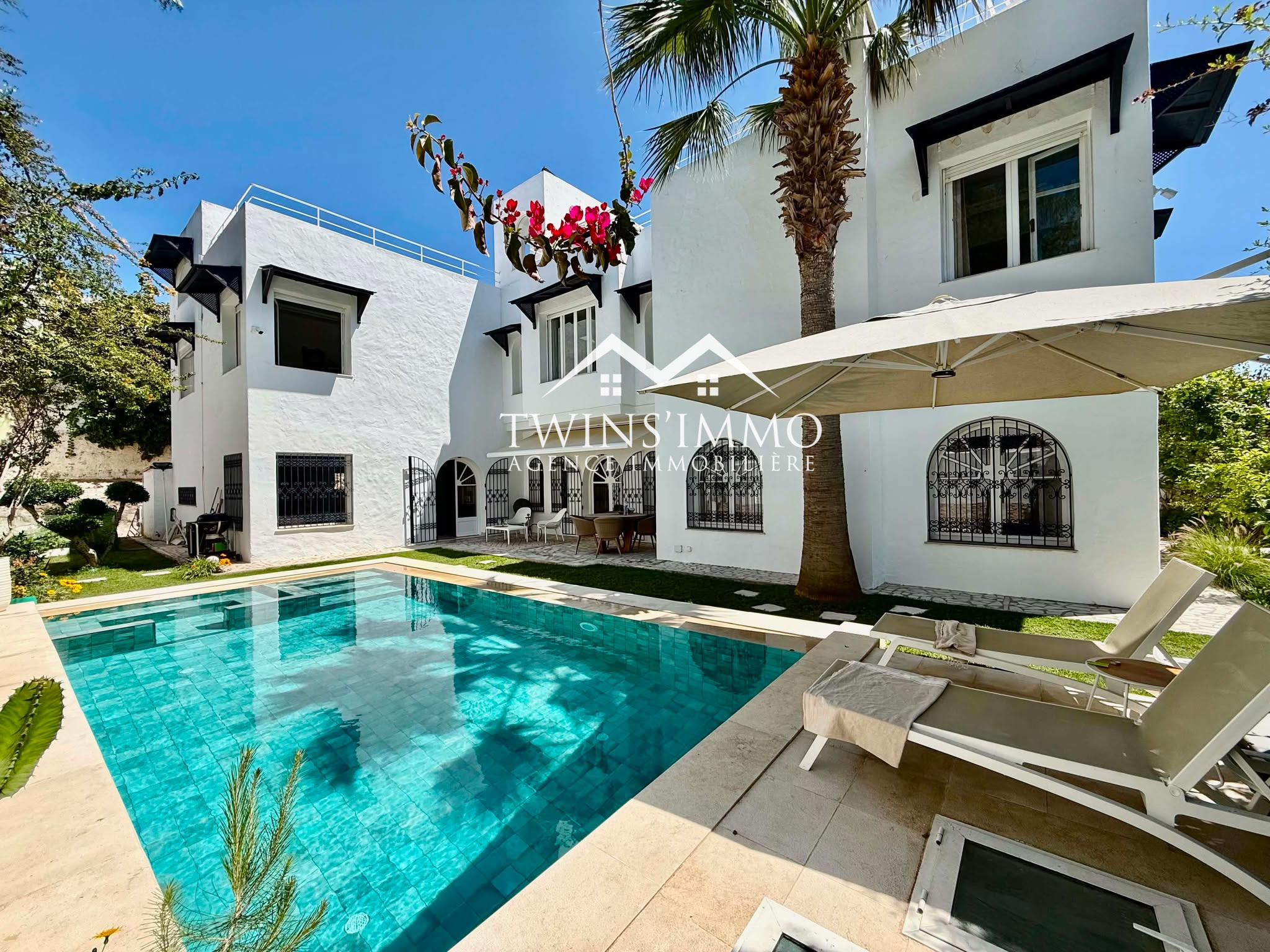 La Marsa&nbsp;Gammart&nbsp;Vente&nbsp;Maisons&nbsp;Magnifique villa r�nov�e � gammarth sup�rieur