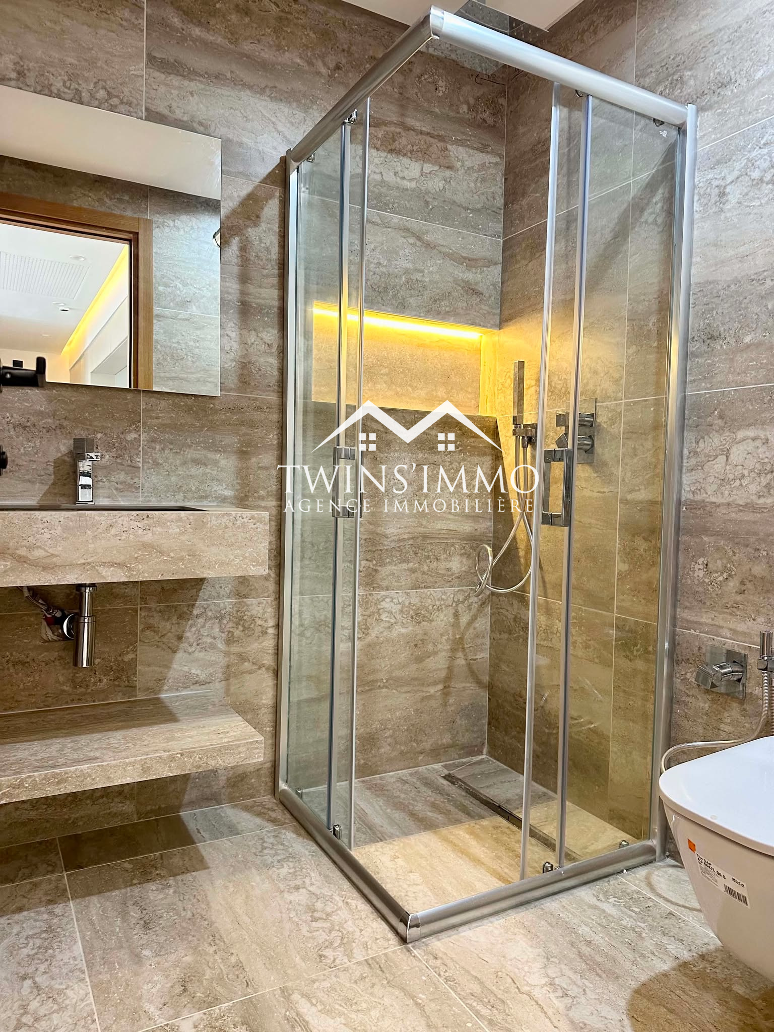 Ain Zaghouan&nbsp;Jardins de Carthage&nbsp;Location&nbsp;Appart. 1 pi�ce&nbsp;Appartement s1 neuf aux jardins de carthage