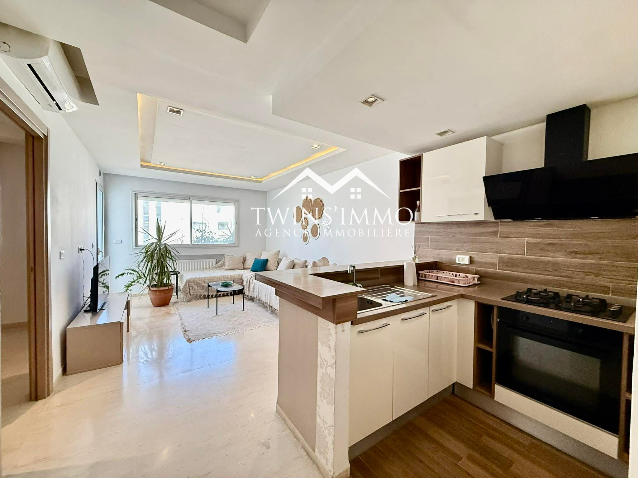 Ain Zaghouan&nbsp;Ain Zaghouan&nbsp;Location&nbsp;Appart. 1 pi�ce&nbsp;Appartement s1 neuf meubl� � ain zaghouan nord