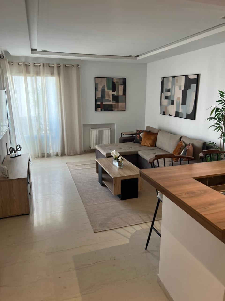 Ain Zaghouan&nbsp;Ain Zaghouan&nbsp;Location&nbsp;Appart. 2 pi�ces&nbsp;S1 meubl� � ain zaghouan nord