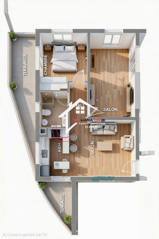 Mahdia&nbsp;Mahdia&nbsp;Vente&nbsp;Appart. 2 pi�ces&nbsp;Nouveau projet sur plan mahdia